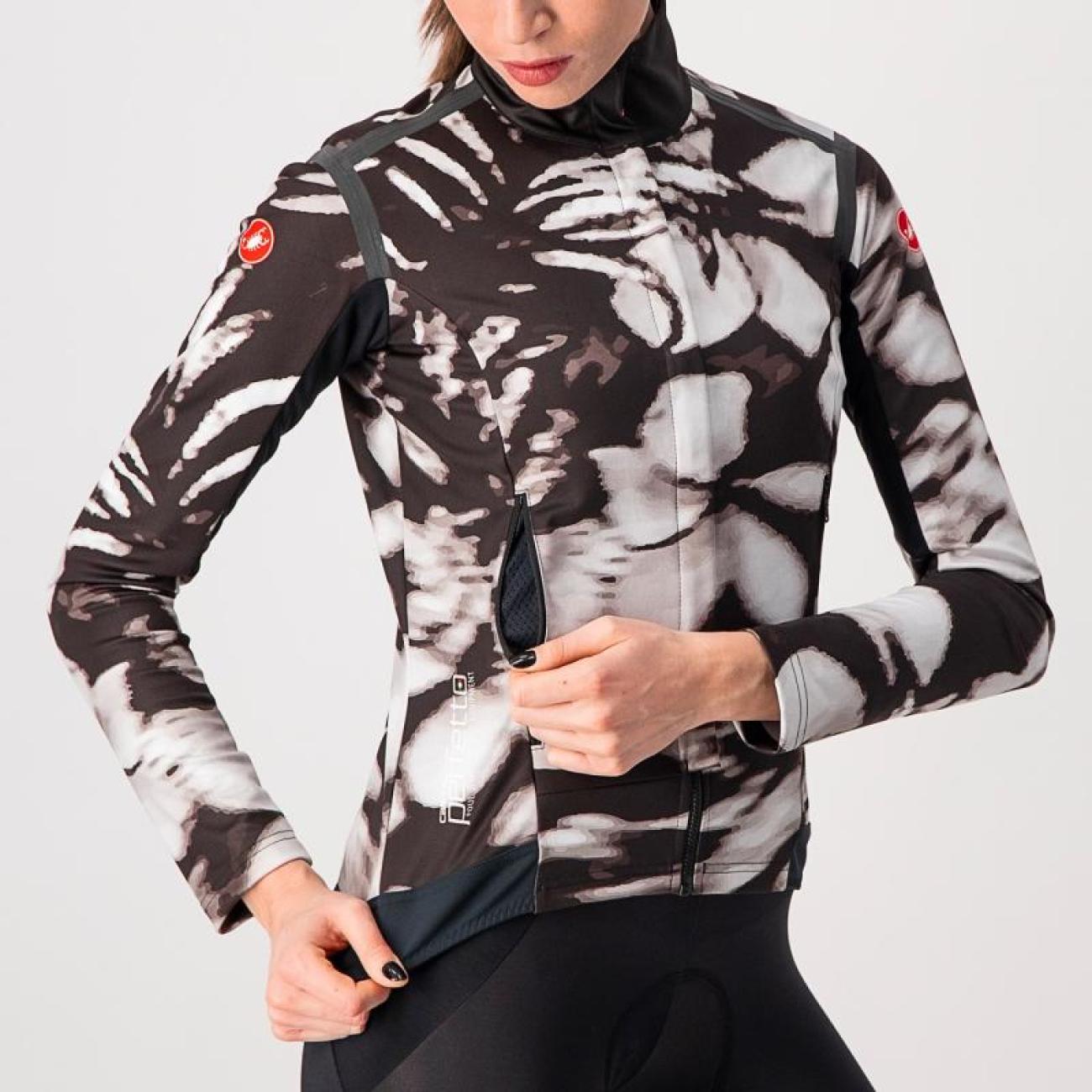 
                CASTELLI Cyklistická zateplená bunda - PERFETTO ROS W UNLIMITED - čierna/biela
            