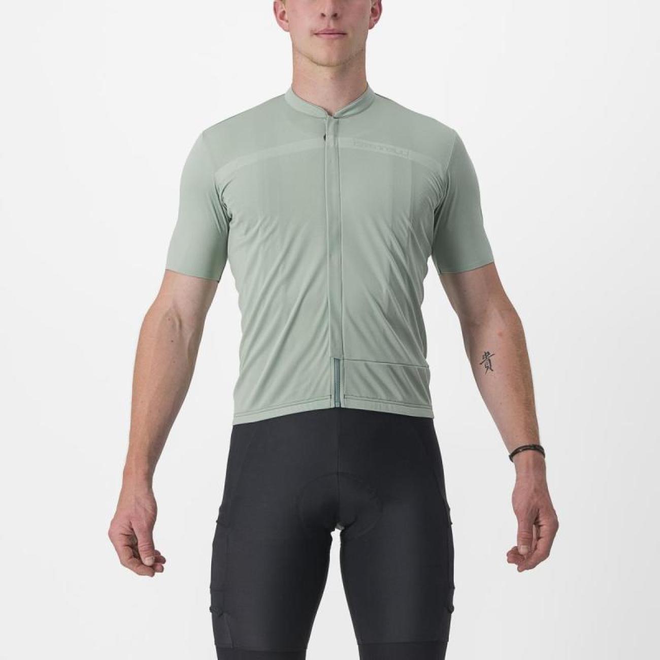 
                CASTELLI Cyklistický dres s krátkym rukávom - UNLIMITED ALLROAD - zelená L
            
