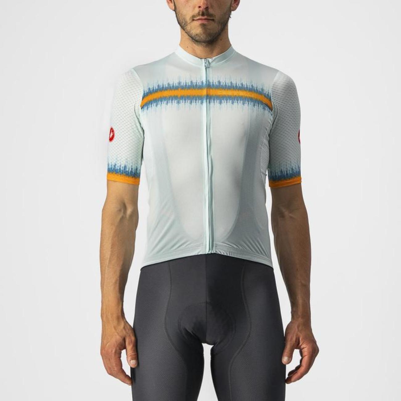 
                CASTELLI Cyklistický dres s krátkym rukávom - GRIMPEUR - svetlo modrá
            