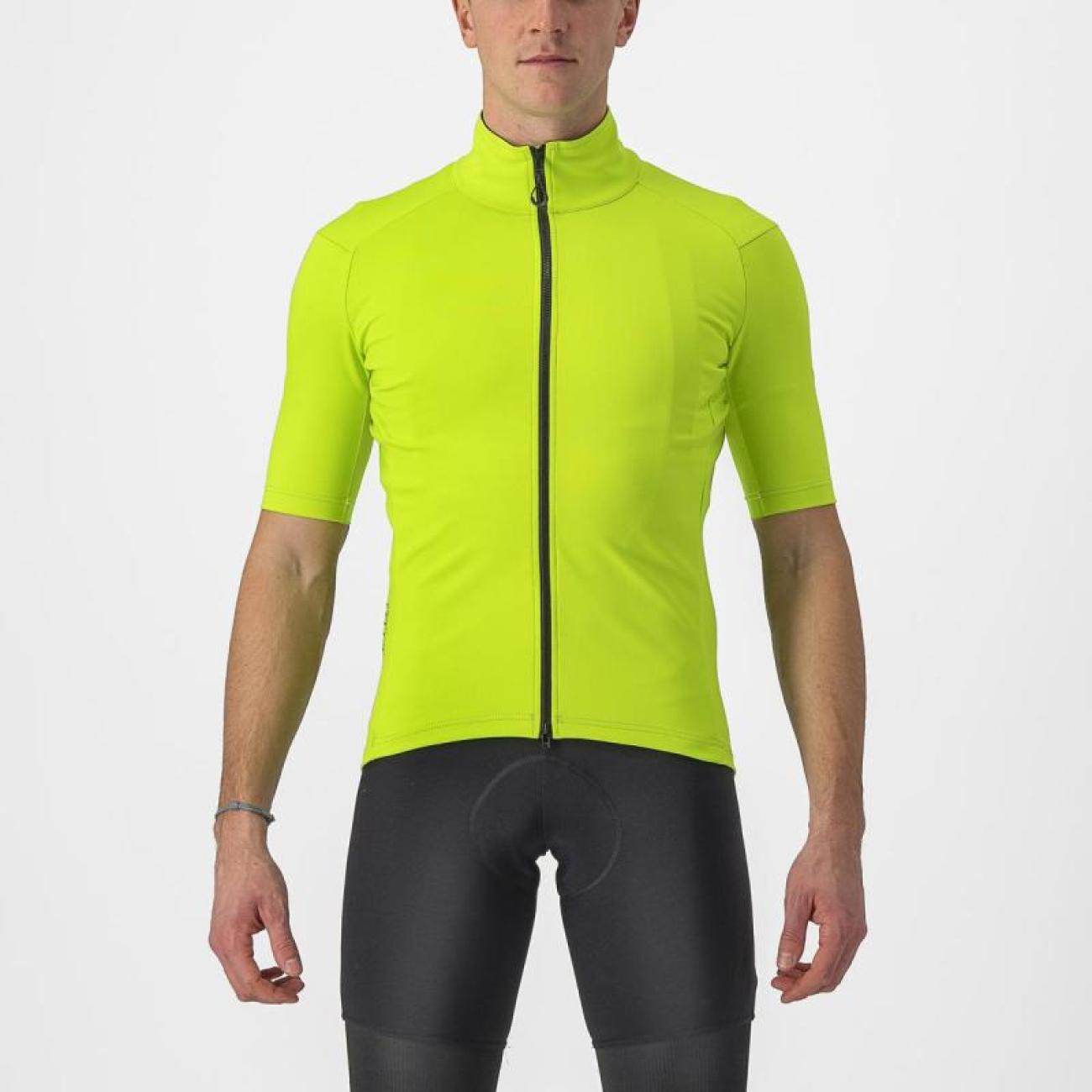 
                CASTELLI Cyklistický dres s krátkym rukávom - PERFETTO ROS 2 WIND - svetlo zelená M
            