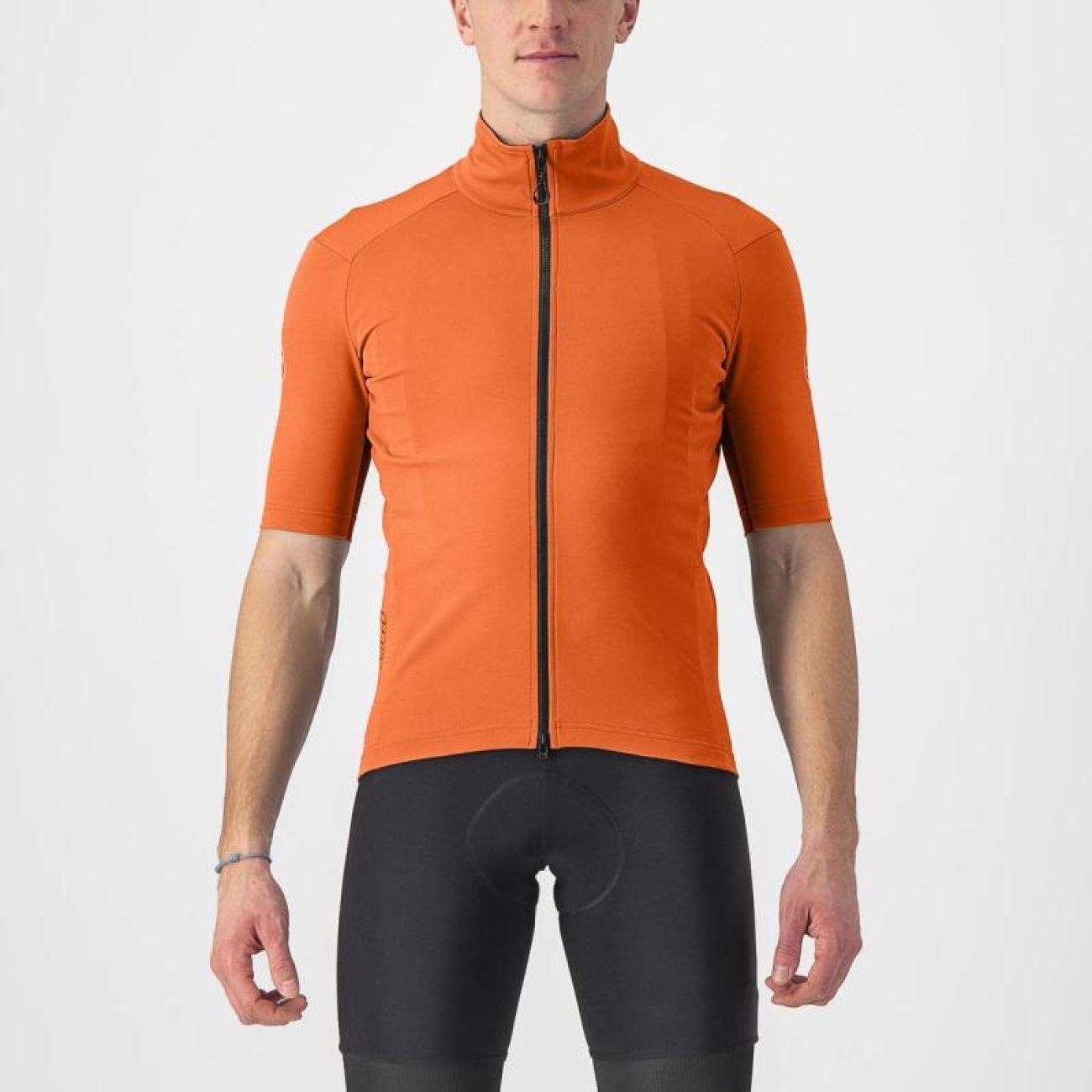 
                CASTELLI Cyklistický dres s krátkym rukávom - PERFETTO RoS 2 WIND - oranžová M
            