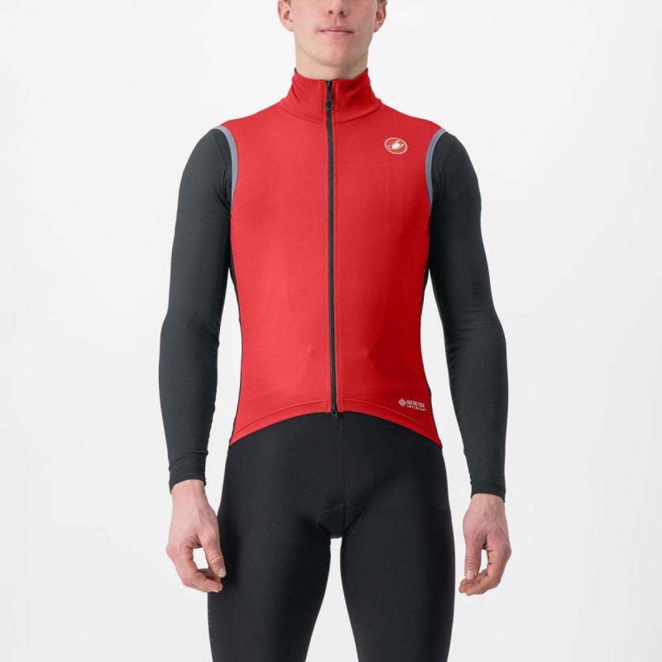 
                CASTELLI Cyklistická vesta - PERFETTO RoS 2 - červená 3XL
            