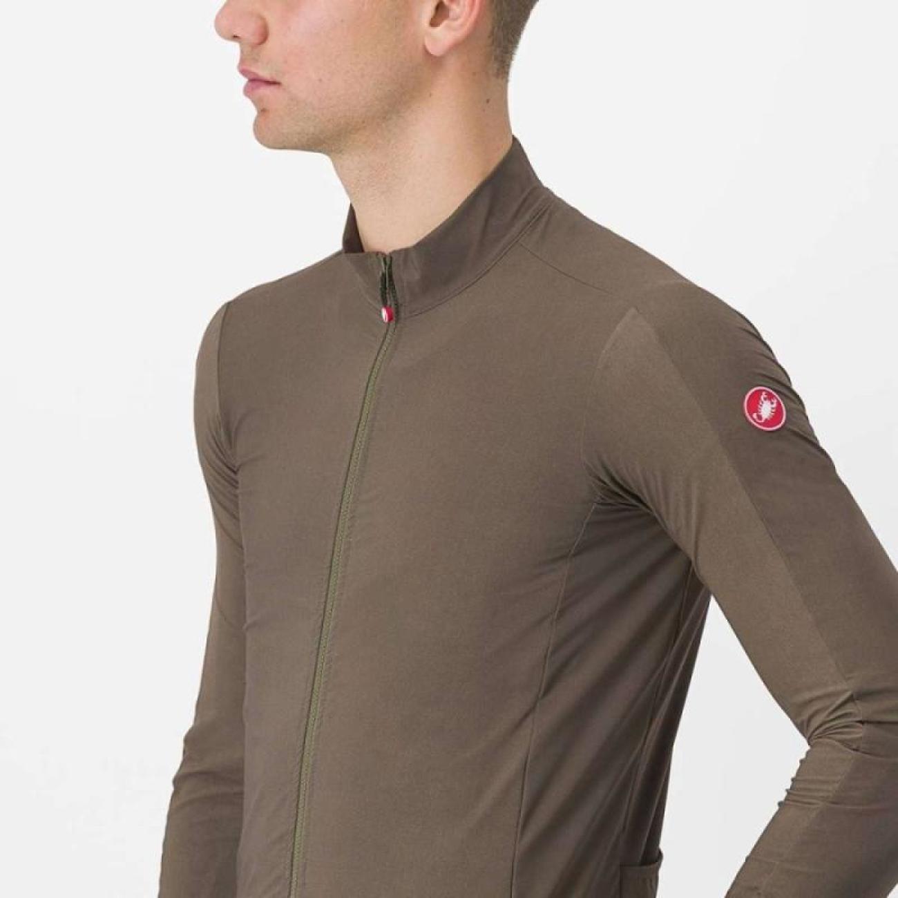 
                CASTELLI Cyklistický dres s dlhým rukávom zimný - FLIGHT LS AIR - zelená
            