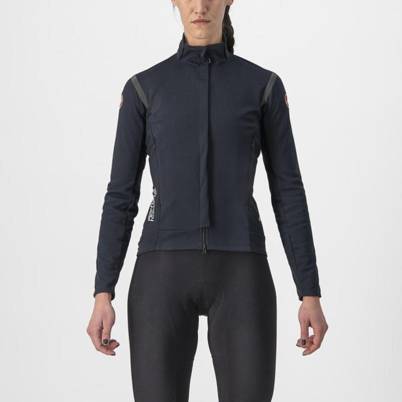 CASTELLI Cyklistická zateplená bunda - PERFETTO ROS 2 W - čierna XL