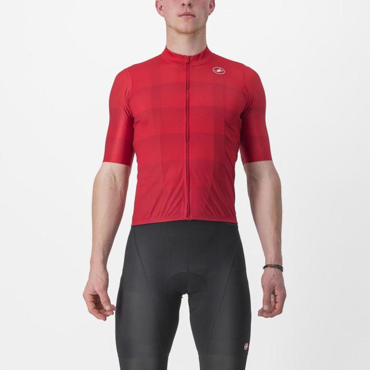 
                CASTELLI Cyklistický dres s krátkym rukávom - LIVELLI - červená 2XL
            