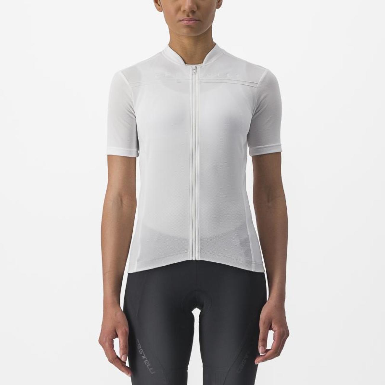 CASTELLI Cyklistický dres s krátkym rukávom - ANIMA - biela
