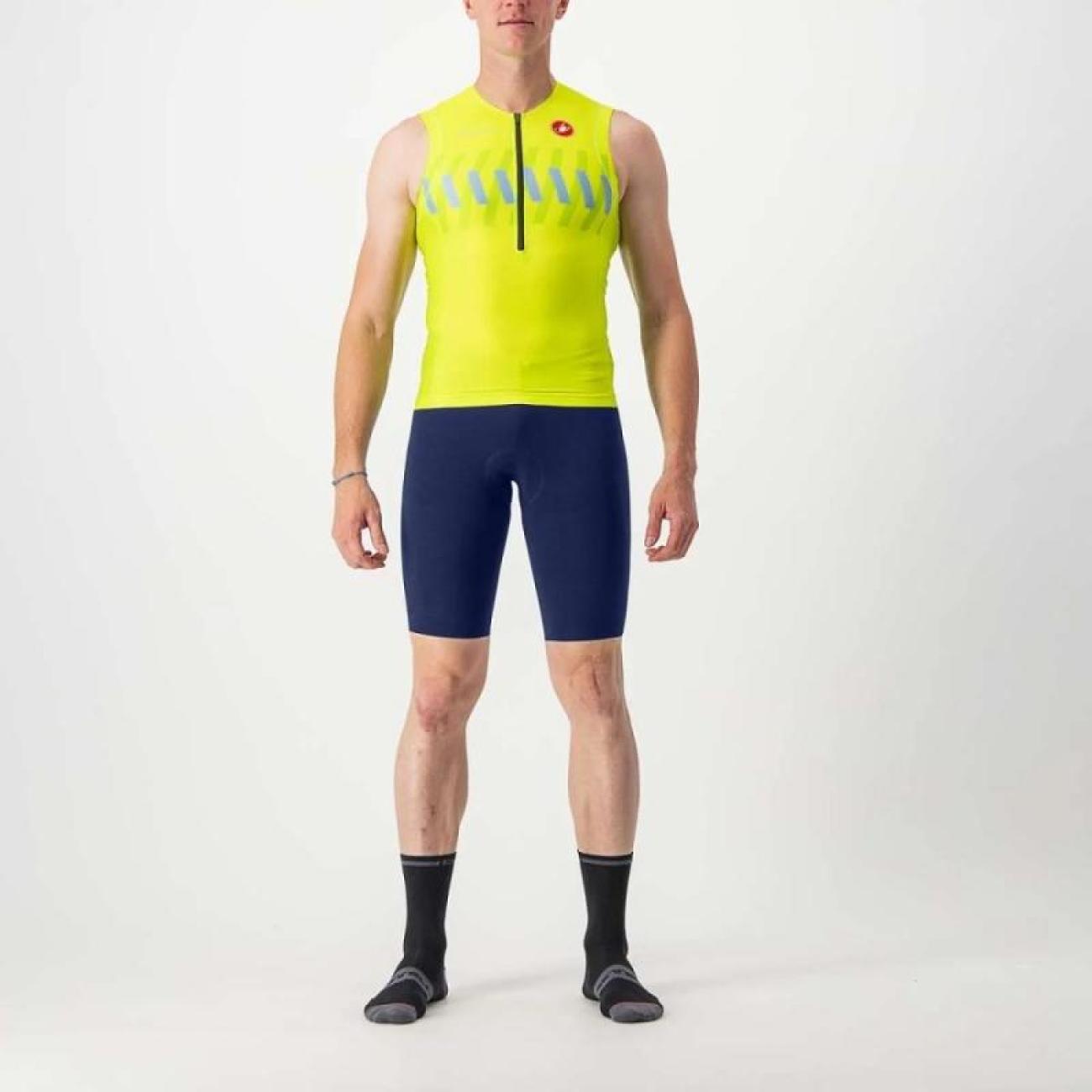 
                CASTELLI Cyklistické nohavice krátke bez trakov - PREMIO SHORTS - modrá M
            