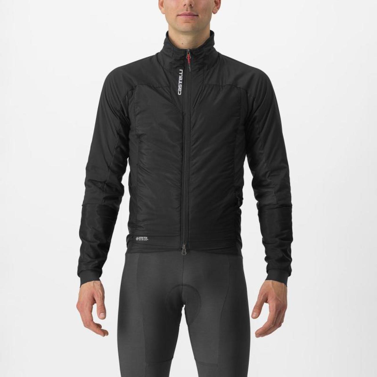 CASTELLI Cyklistická zateplená bunda - FLY TERMAL - čierna