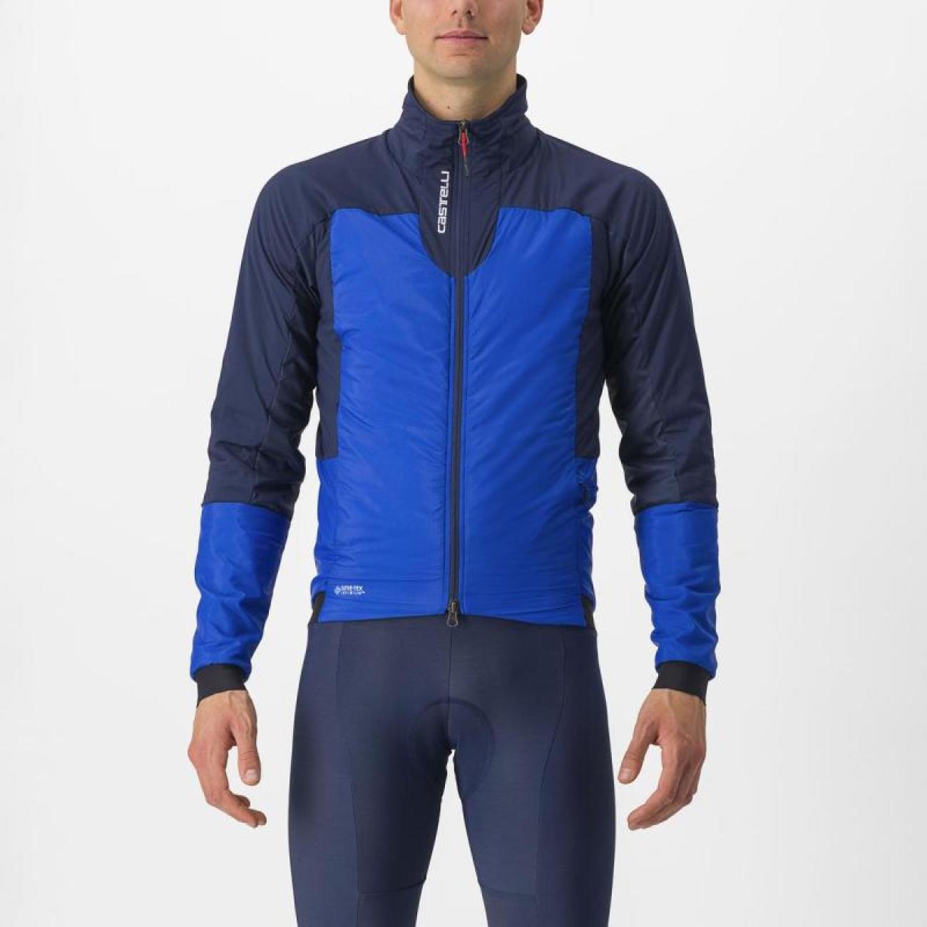 
                CASTELLI Cyklistická zateplená bunda - FLY TERMAL - modrá L
            