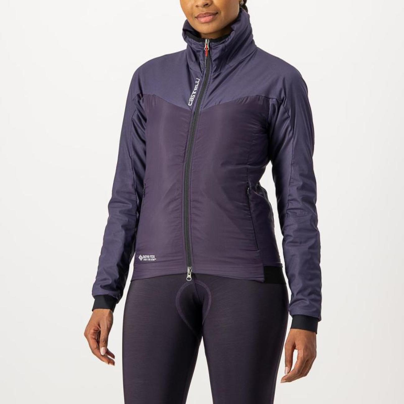 
                CASTELLI Cyklistická zateplená bunda - FLY THERMAL W - fialová S
            