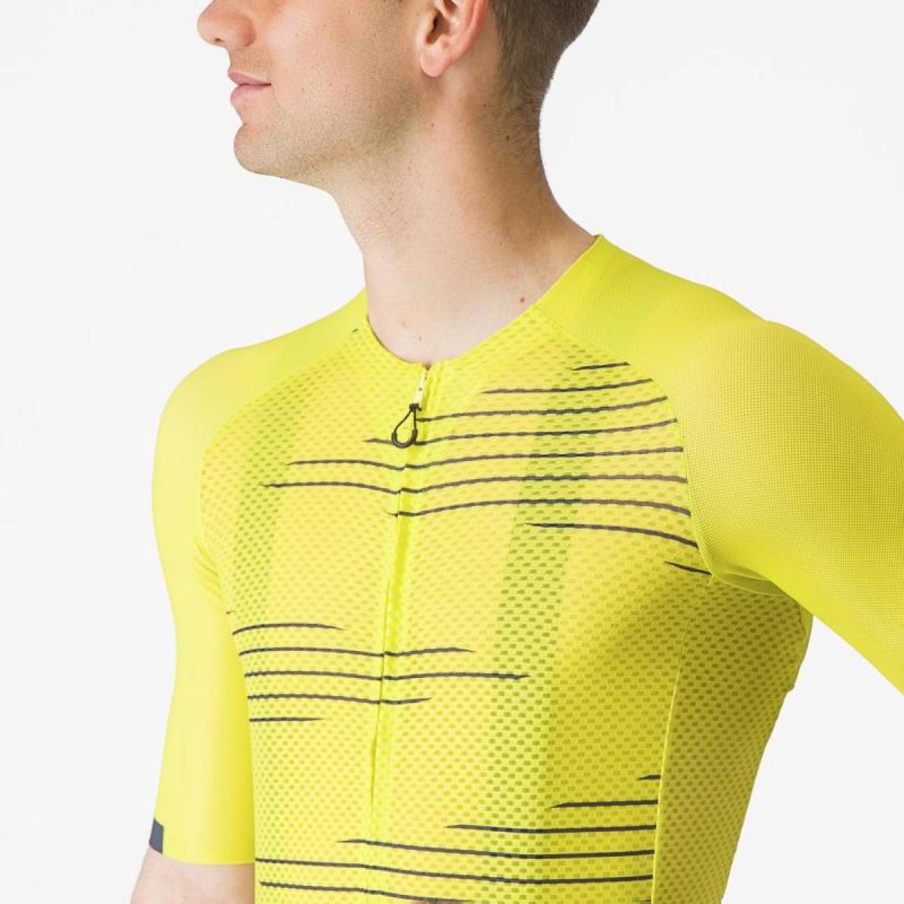 CASTELLI Cyklistický dres s krátkym rukávom - CLIMBER´S 4.0 - žltá M