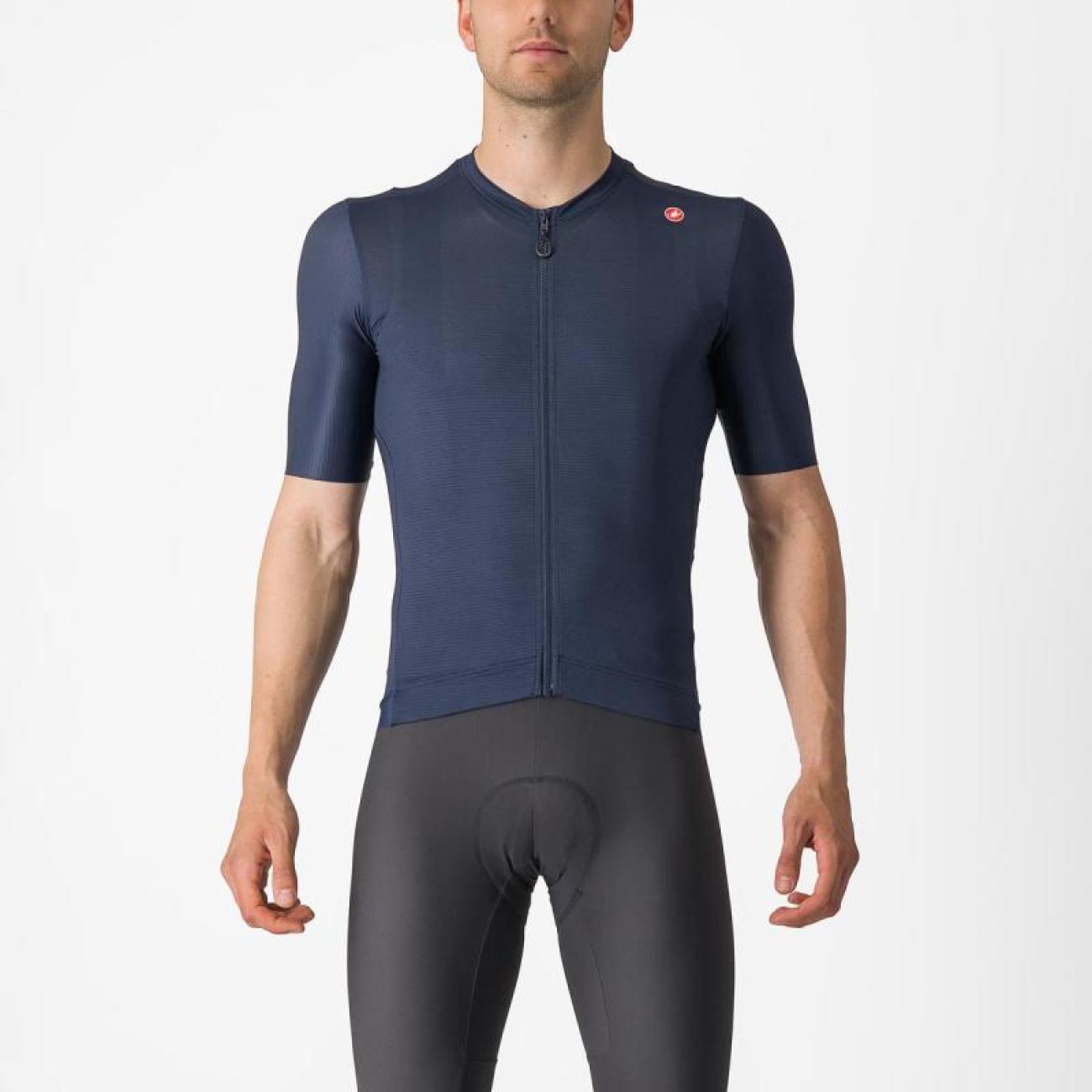 
                CASTELLI Cyklistický dres s krátkym rukávom - ESPRESSO - modrá 2XL
            