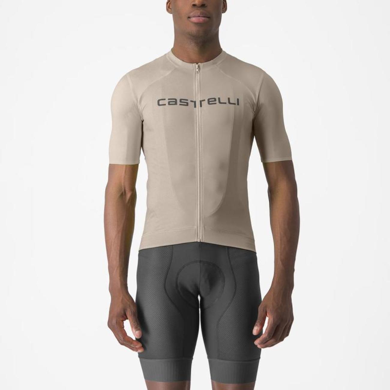
                CASTELLI Cyklistický dres s krátkym rukávom - PROLOGO LITE - béžová 3XL
            