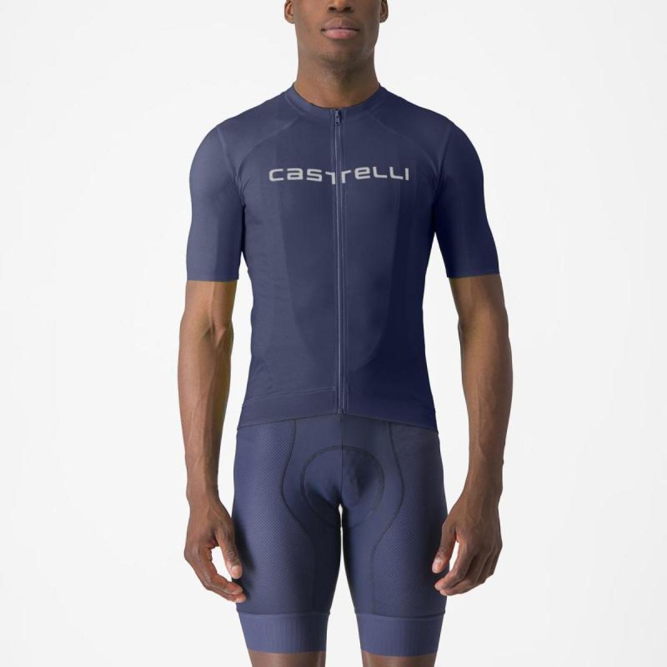 
                CASTELLI Cyklistický dres s krátkym rukávom - PROLOGO LITE - modrá XL
            