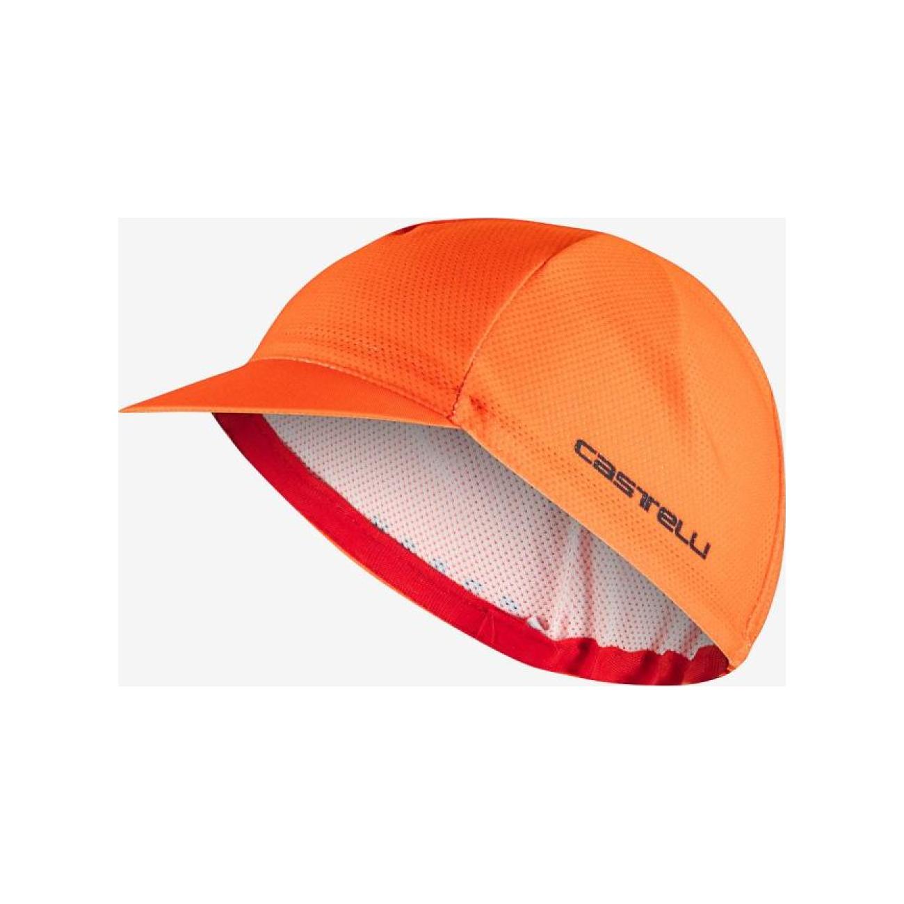 
                CASTELLI Cyklistická čiapka - ROSSO CORSA 2 - oranžová UNI
            