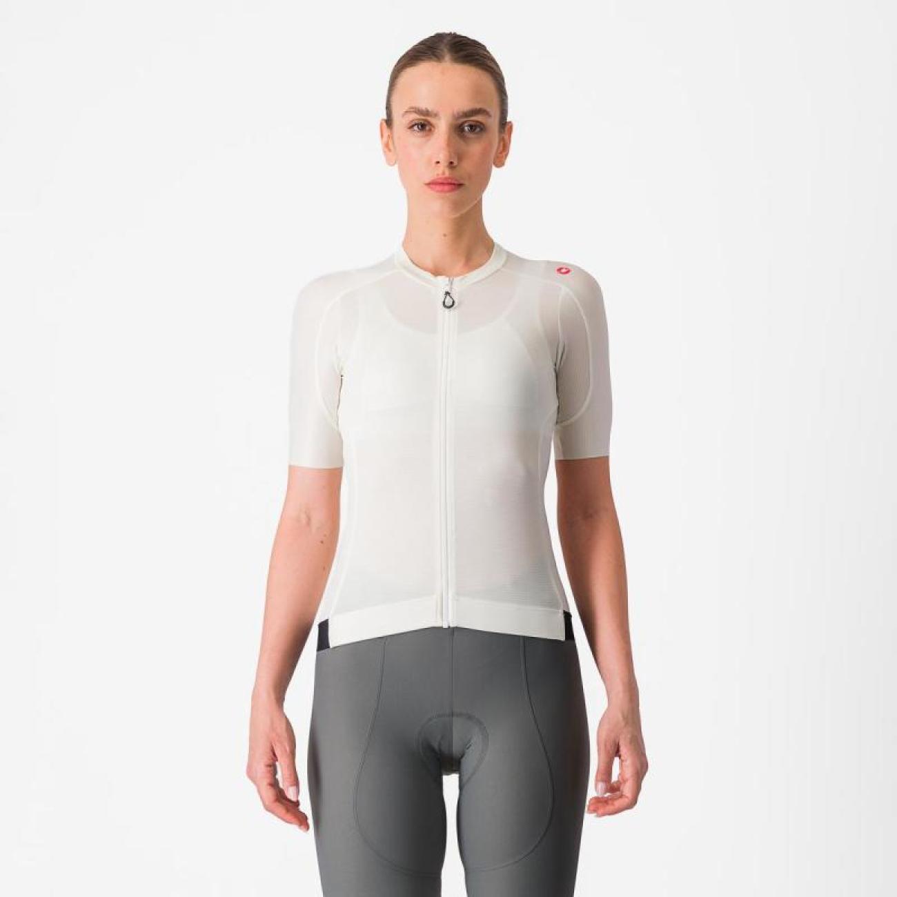 
                CASTELLI Cyklistický dres s krátkym rukávom - ESPRESSO W - ivory XL
            