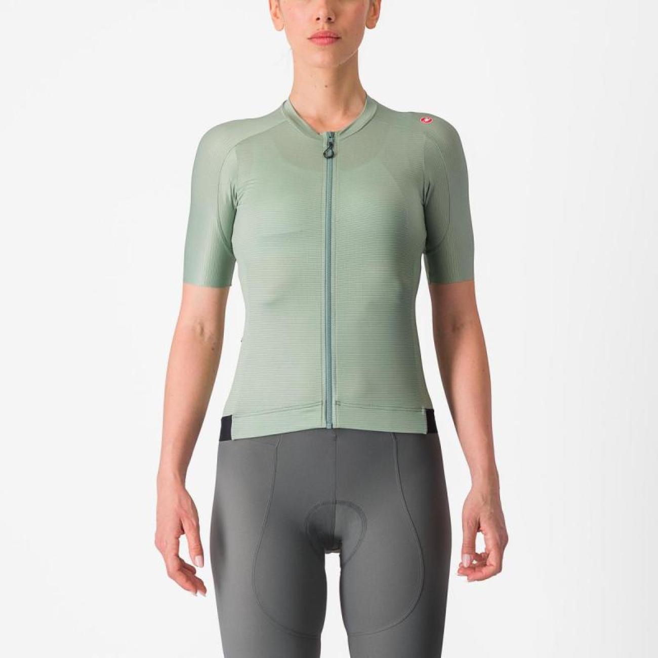 CASTELLI Cyklistický dres s krátkym rukávom - ESPRESSO W - svetlo zelená XL
