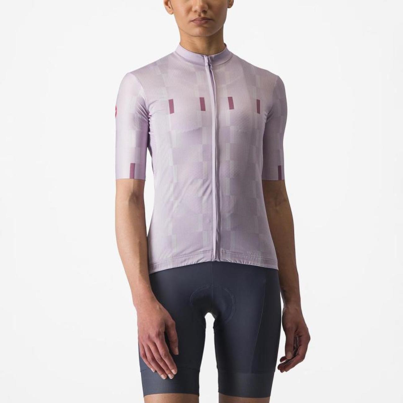 
                CASTELLI Cyklistický dres s krátkym rukávom - DIMENSIONE - fialová L
            