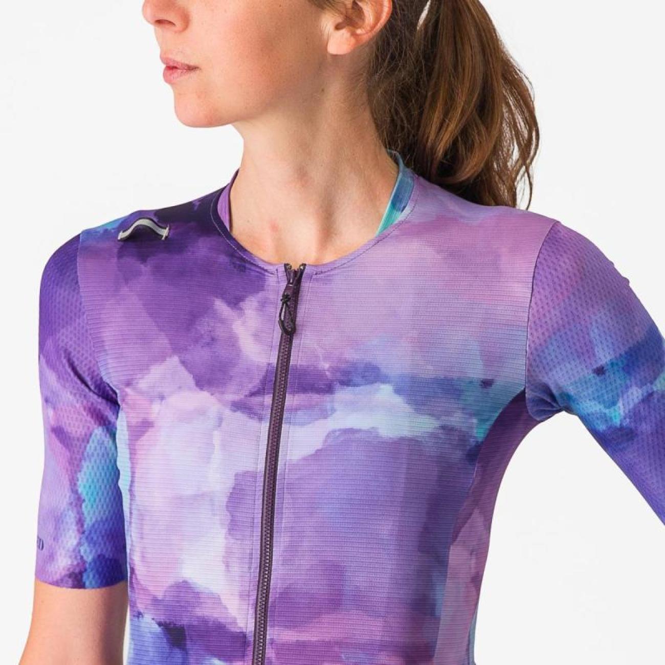 
                CASTELLI Cyklistický dres s krátkym rukávom - UNLIMITED PRO W - fialová
            