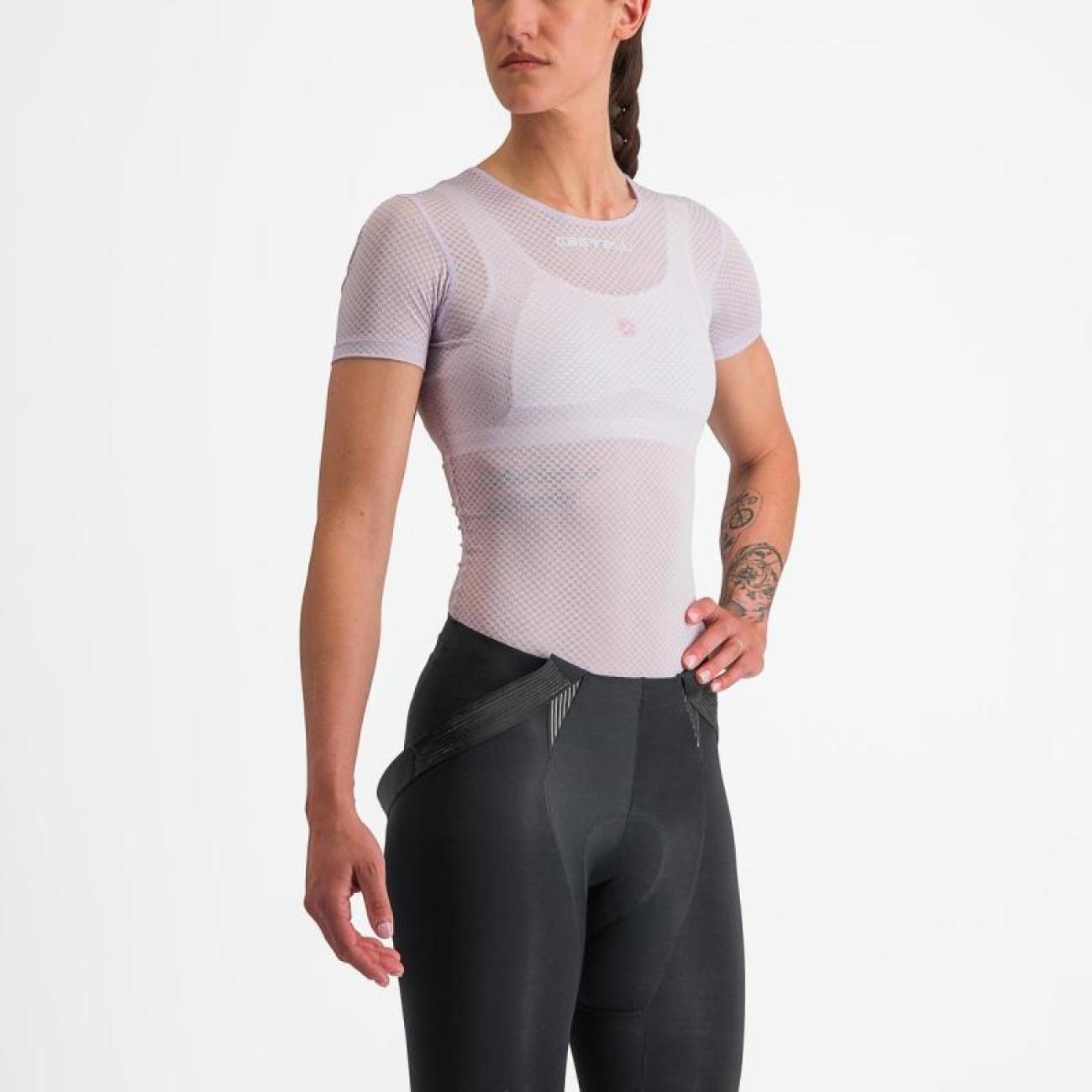 CASTELLI Cyklistické tričko s krátkym rukávom - PRO MESH W - fialová