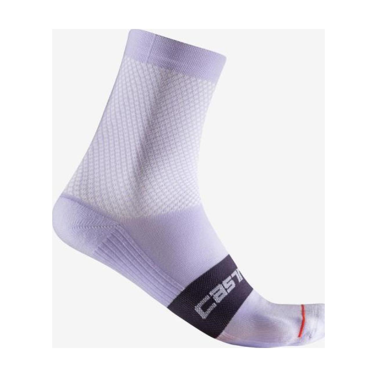 E-shop CASTELLI Cyklistické ponožky klasické - ESPRESSO W - fialová