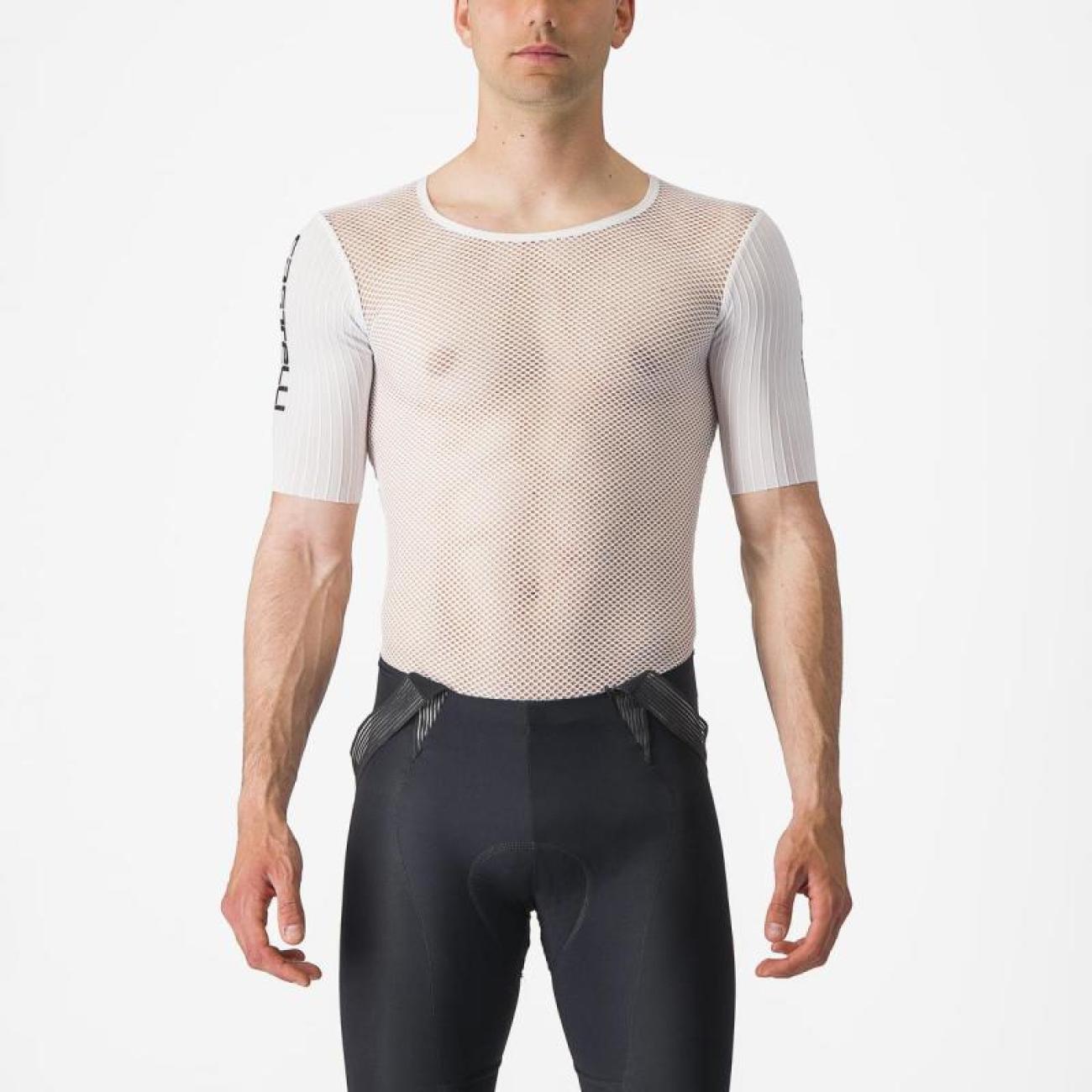 CASTELLI Cyklistické tričko s krátkym rukávom - BOLERO SS - biela