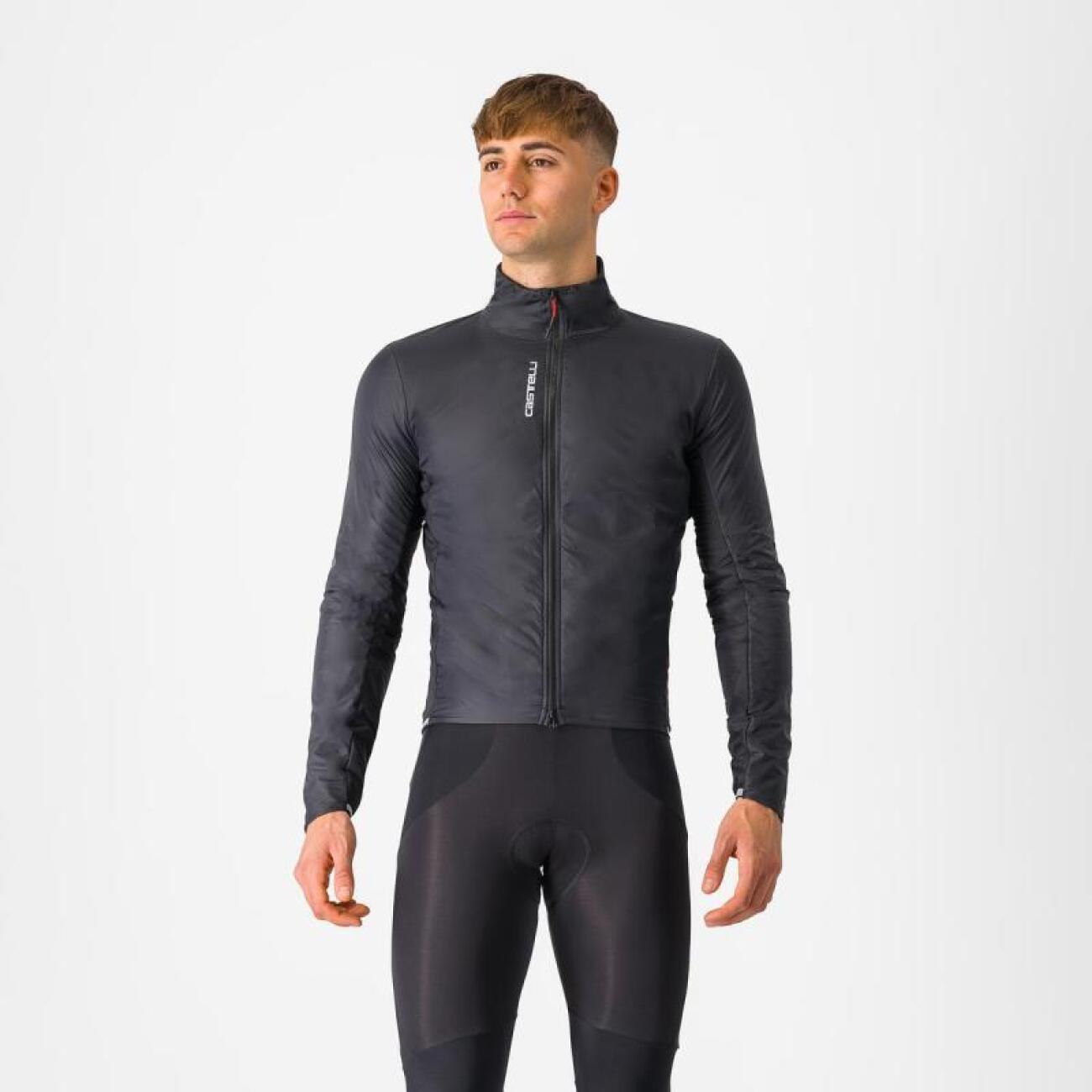 CASTELLI Cyklistická zateplená bunda - FLY DIRECT - čierna