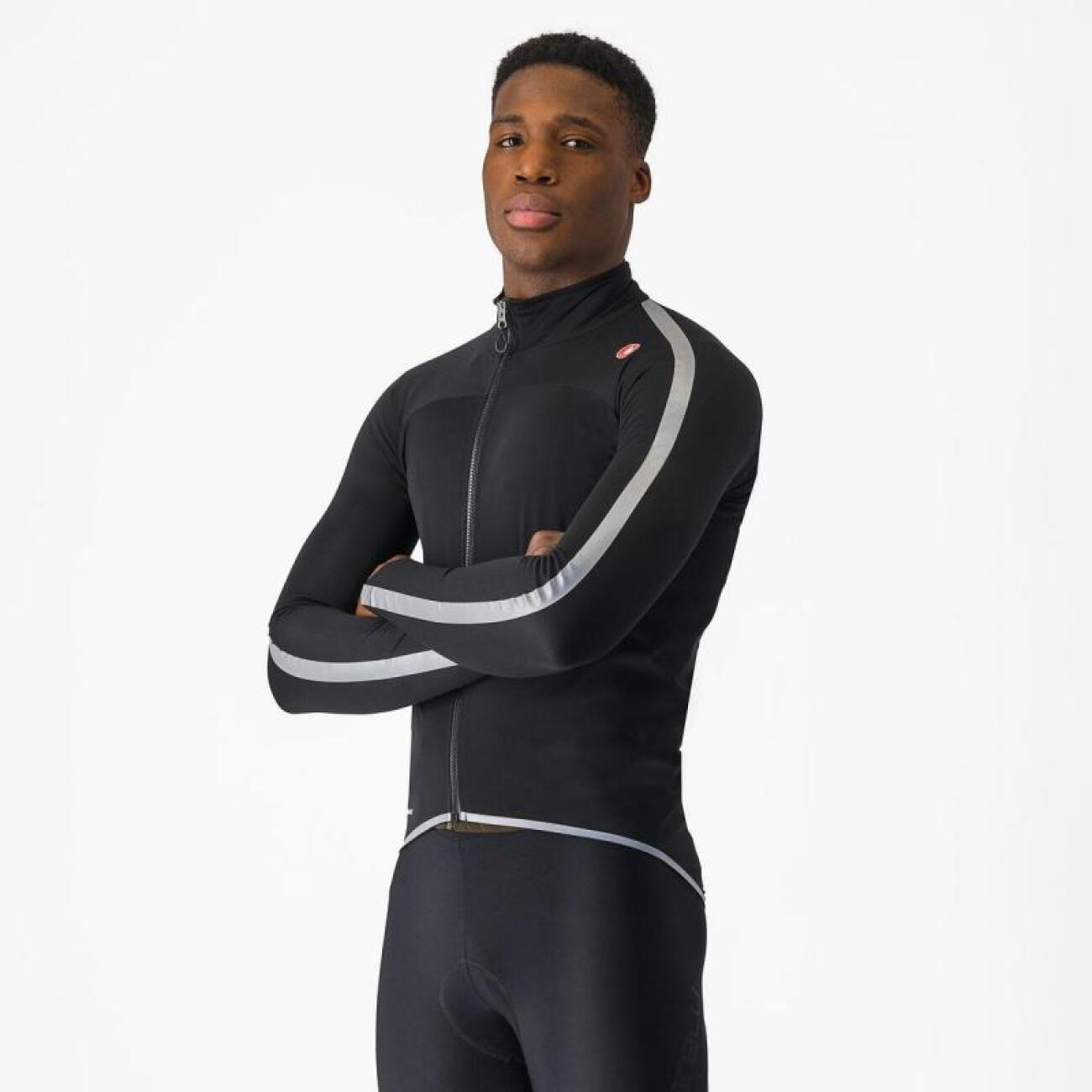 CASTELLI vodeodolná bunda - ULTRA RAIN CAPE - čierna