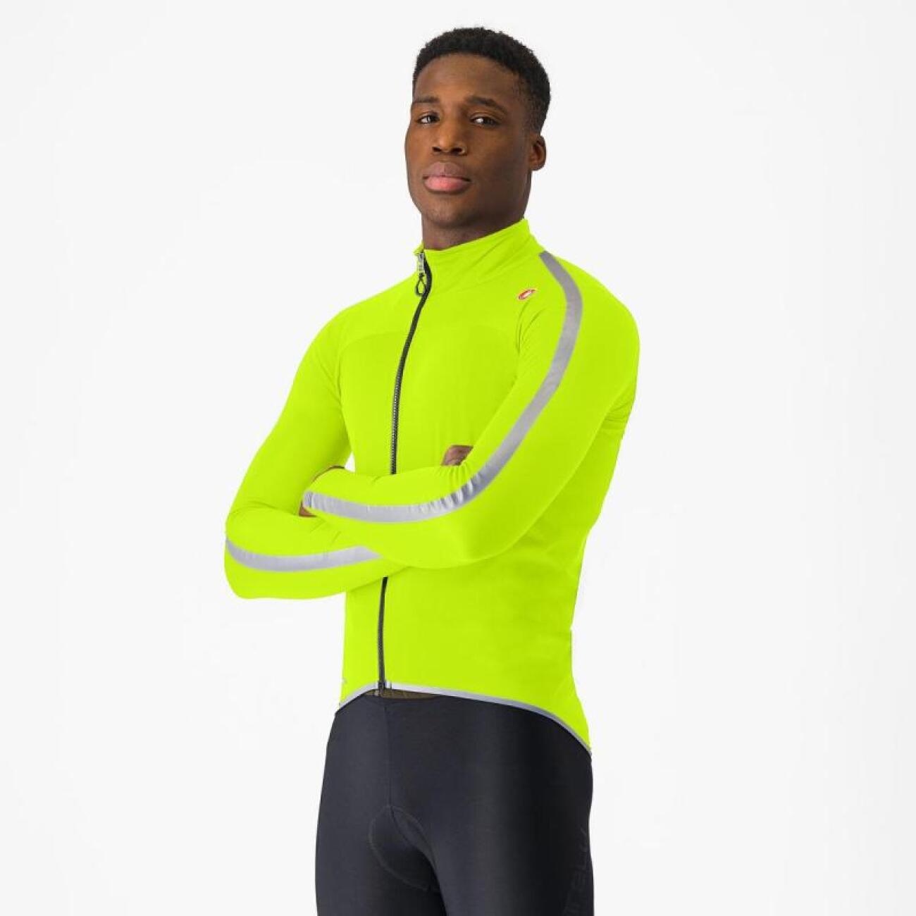 CASTELLI vodeodolná bunda - ULTRA RAIN CAPE - žltá L