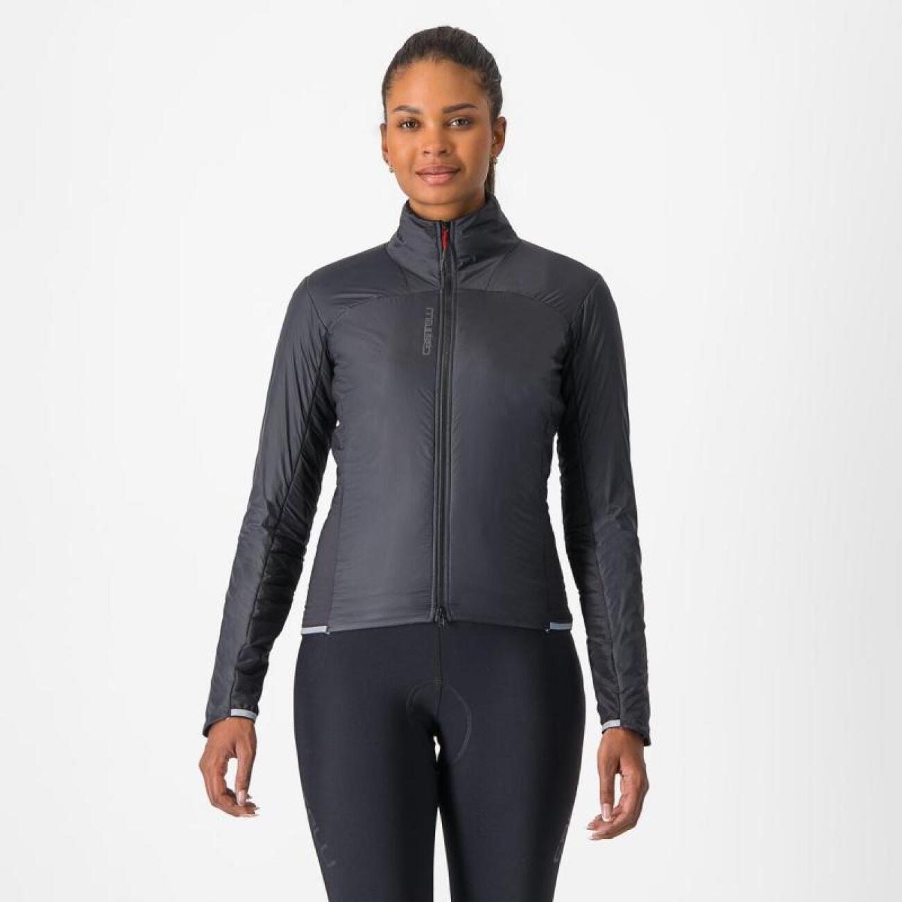 CASTELLI Cyklistická zateplená bunda - FLY DIRECT W - čierna