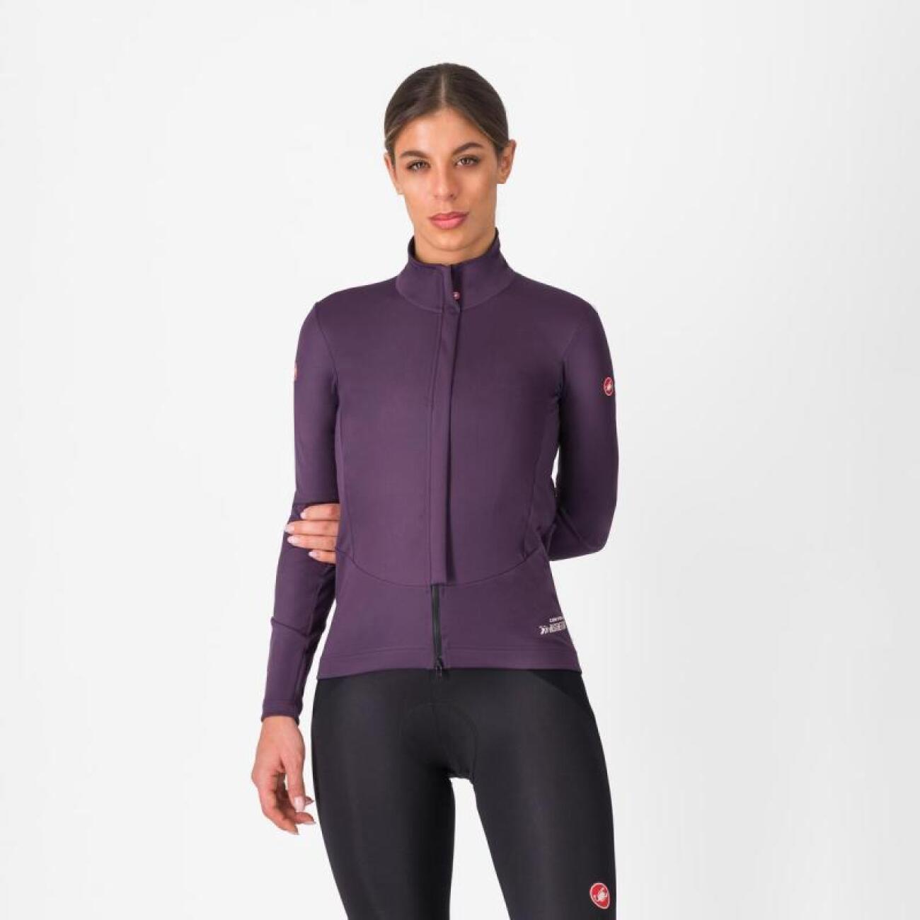 CASTELLI Cyklistická zateplená bunda - PERFETTO AIR W - fialová XS