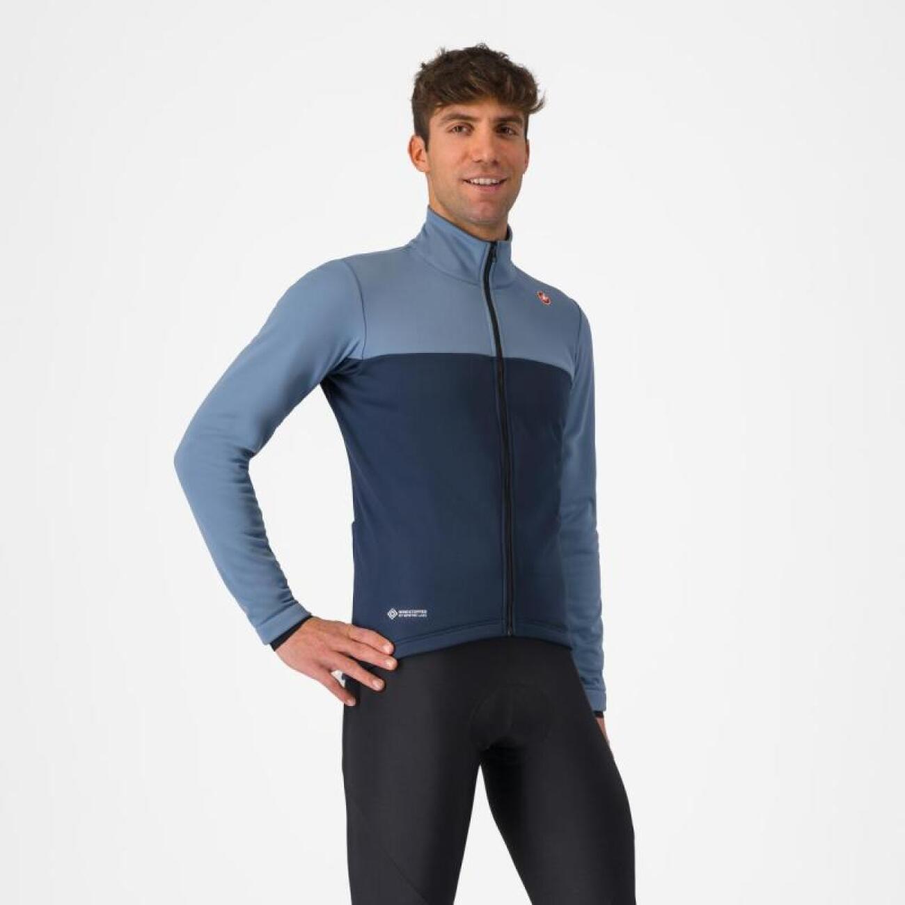 CASTELLI Cyklistická zateplená bunda - ESTREMO - červená/čierna