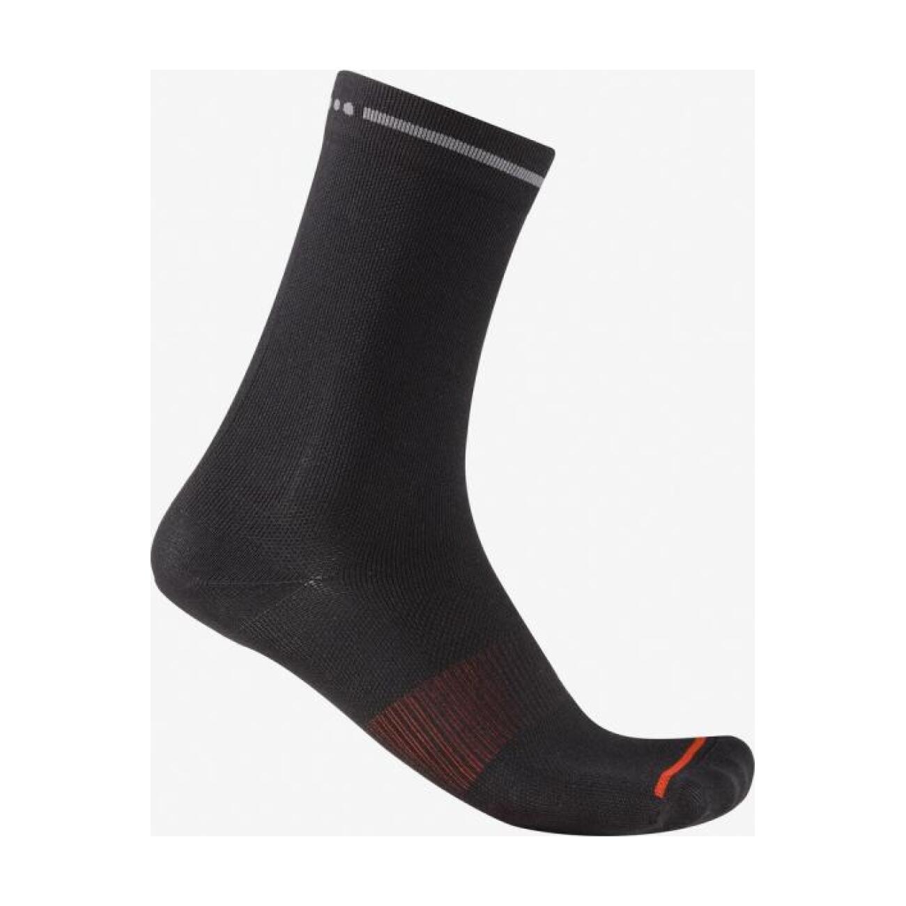 CASTELLI Cyklistické ponožky klasické - PREMIO EVO 18 - čierna