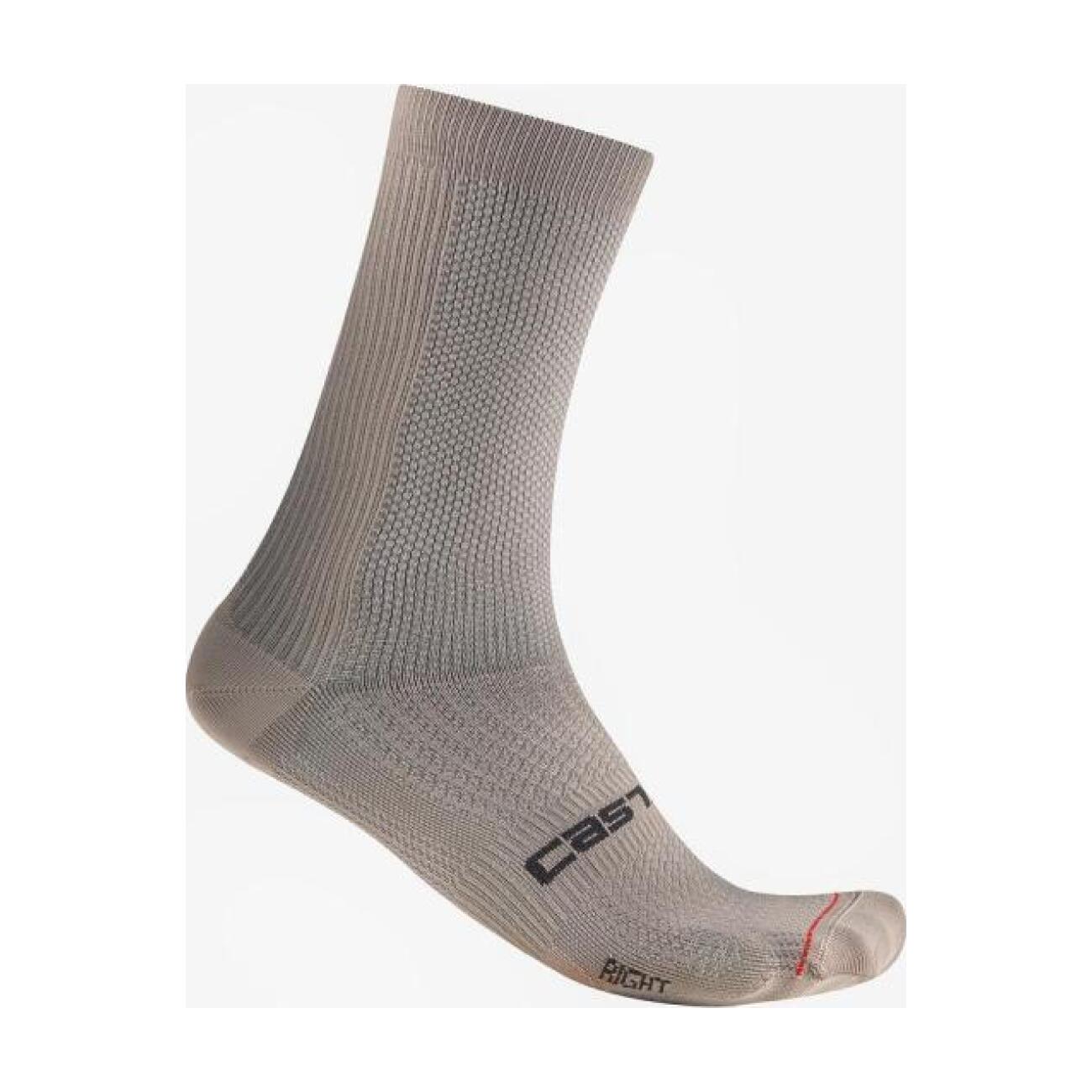 CASTELLI Cyklistické ponožky klasické - ESPRESSO 18 - šedá