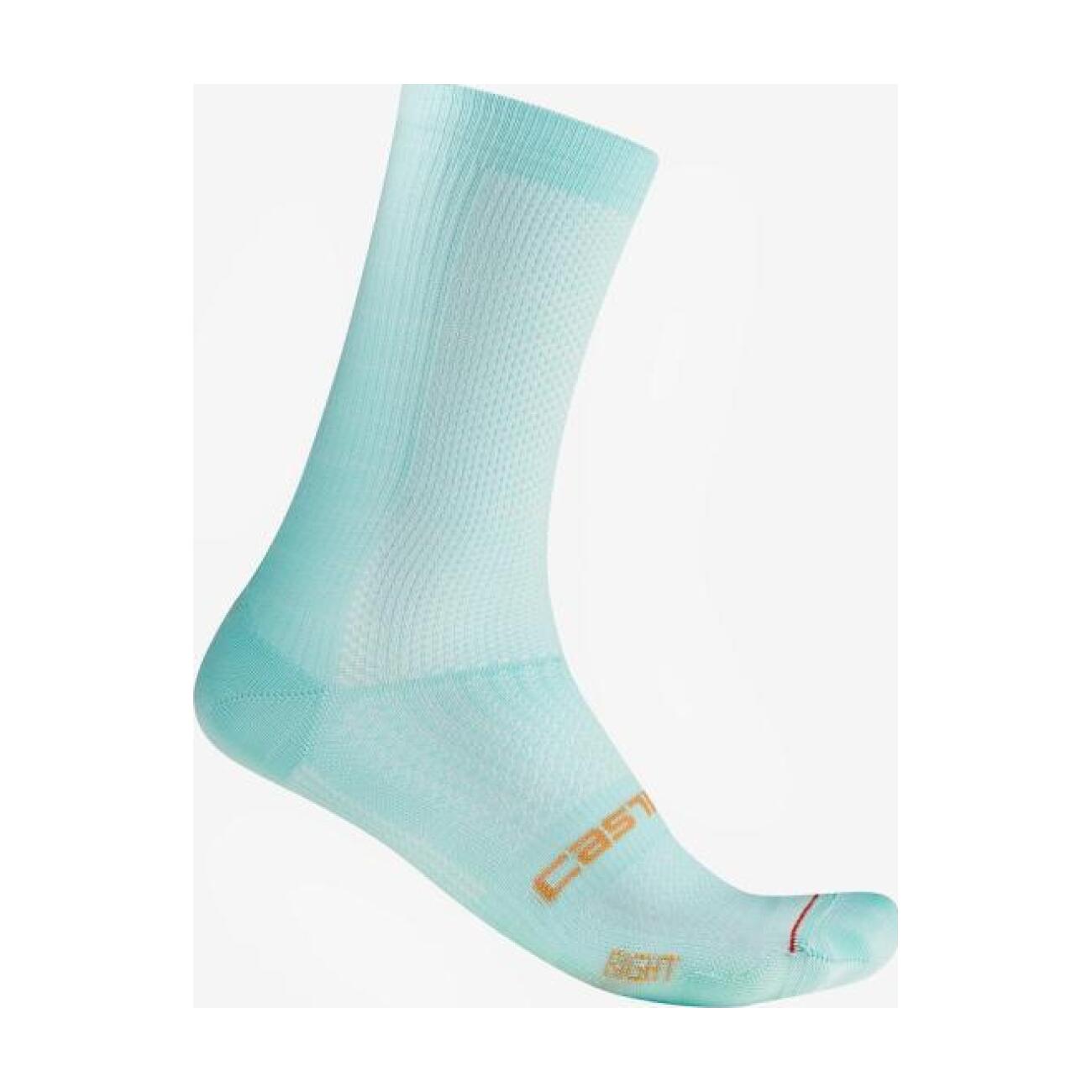 CASTELLI Cyklistické ponožky klasické - ESPRESSO 18 - svetlo modrá L-XL