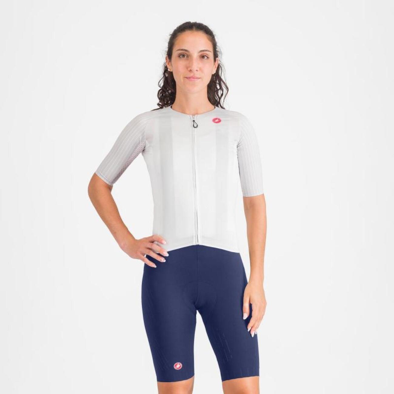 CASTELLI Cyklistické nohavice krátke s trakmi - FREE AERO RACE S W - modrá M