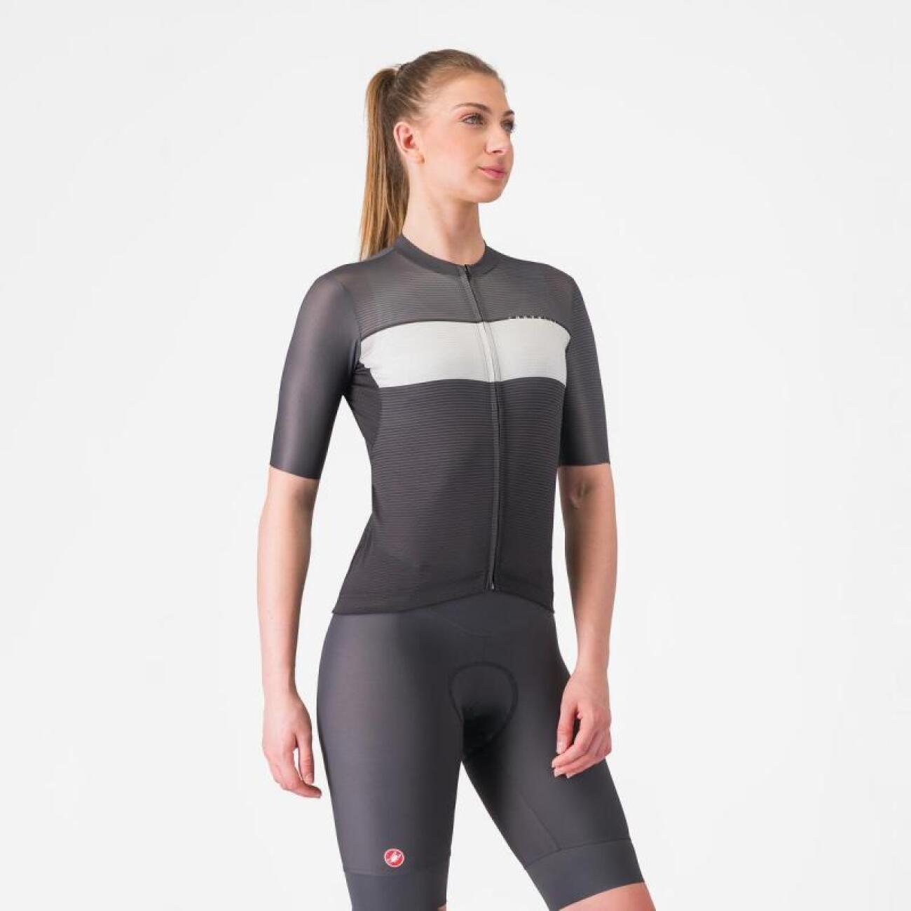 CASTELLI Cyklistický dres s krátkym rukávom - ELEGANTE - čierna