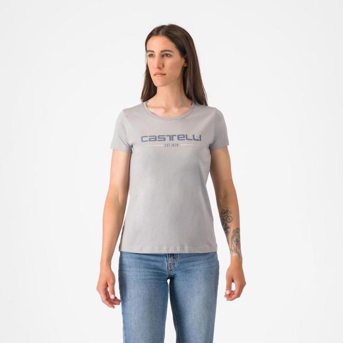 CASTELLI Cyklistické tričko s krátkym rukávom - CASTELLI ´76 - šedá S
