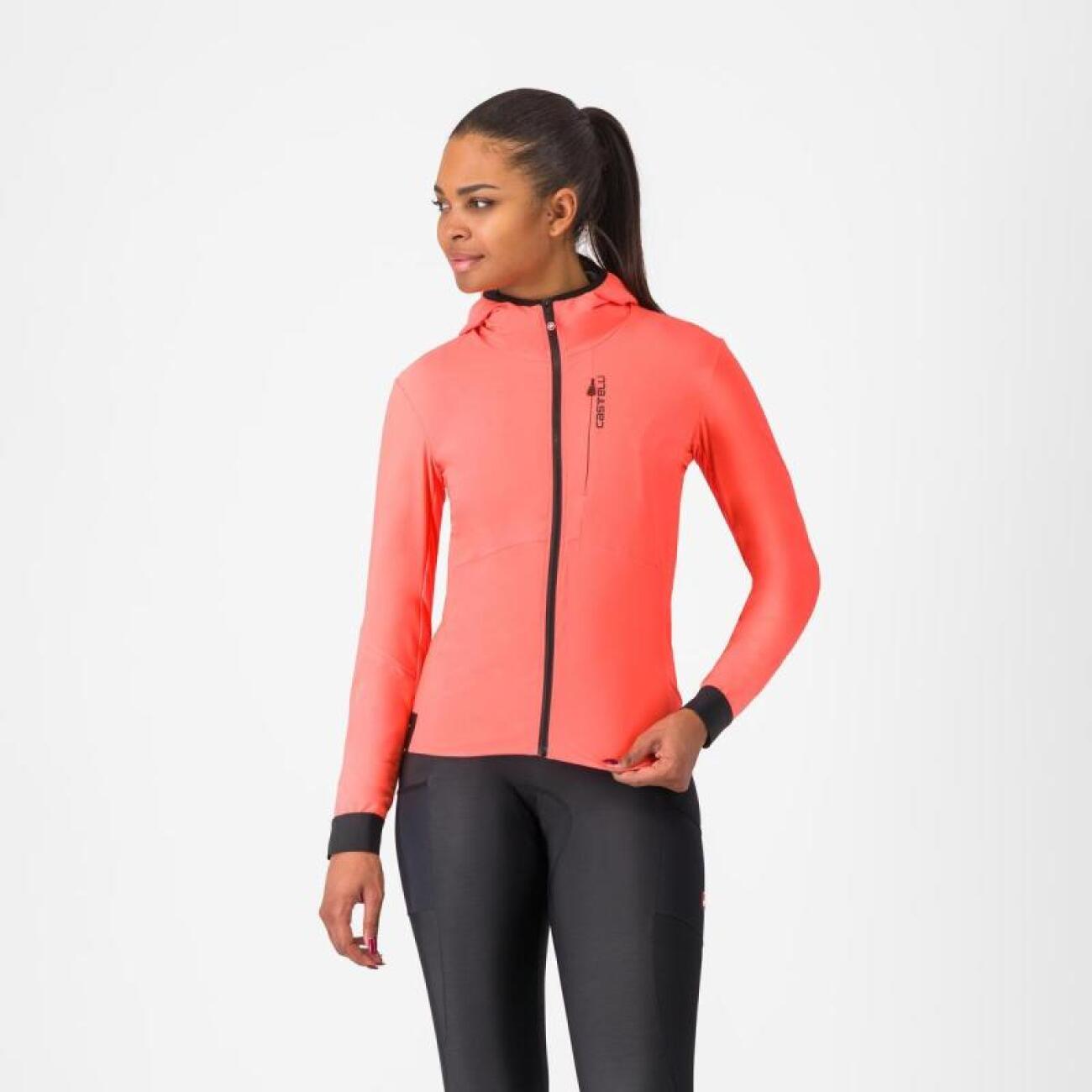 CASTELLI Cyklistická zateplená bunda - UNLIMITED W - ružová M