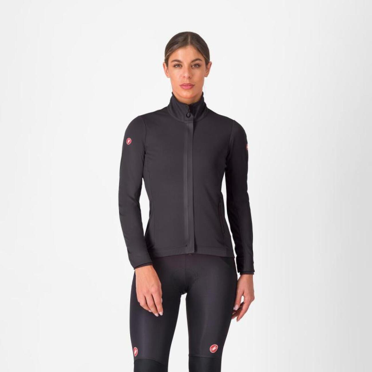CASTELLI Cyklistická zateplená bunda - ALPHA 150 W - čierna L