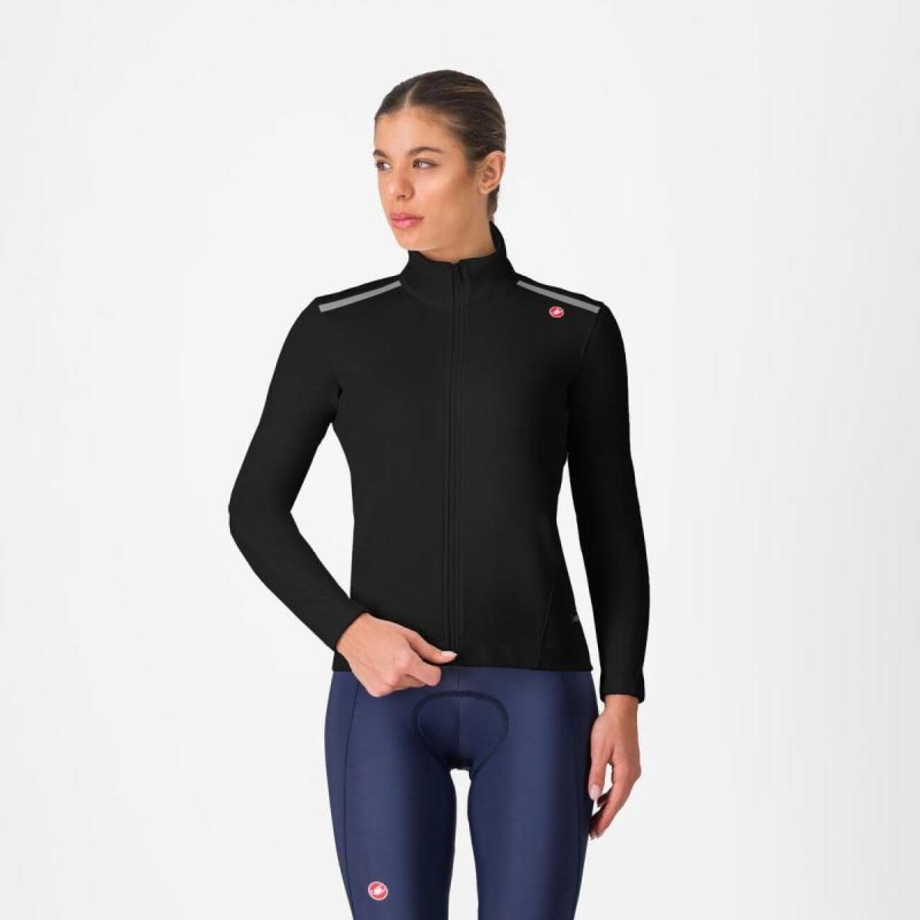 CASTELLI Cyklistická zateplená bunda - ESPRESSO AIR W - čierna XL