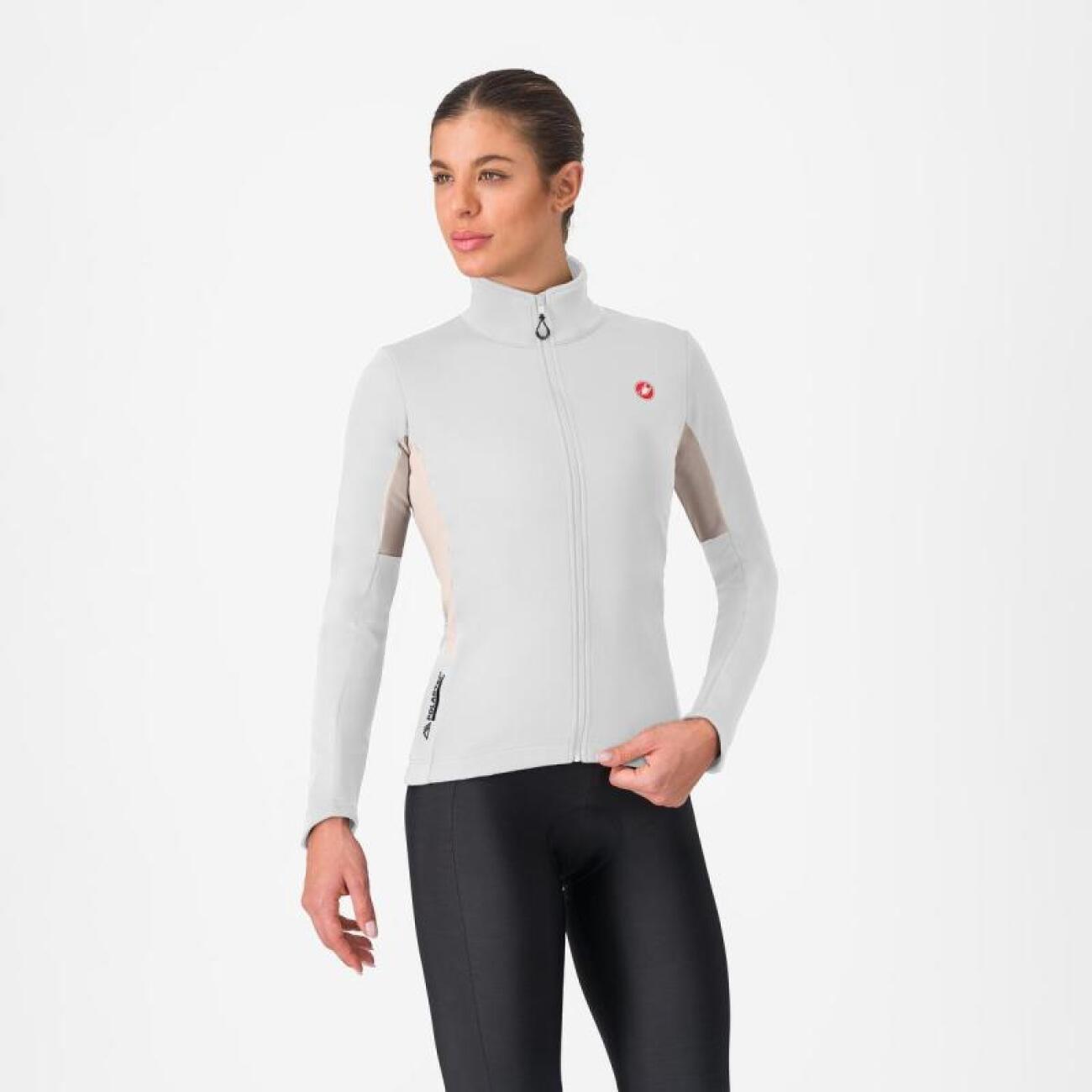 CASTELLI Cyklistická zateplená bunda - ENTRATA 2 W - biela XL