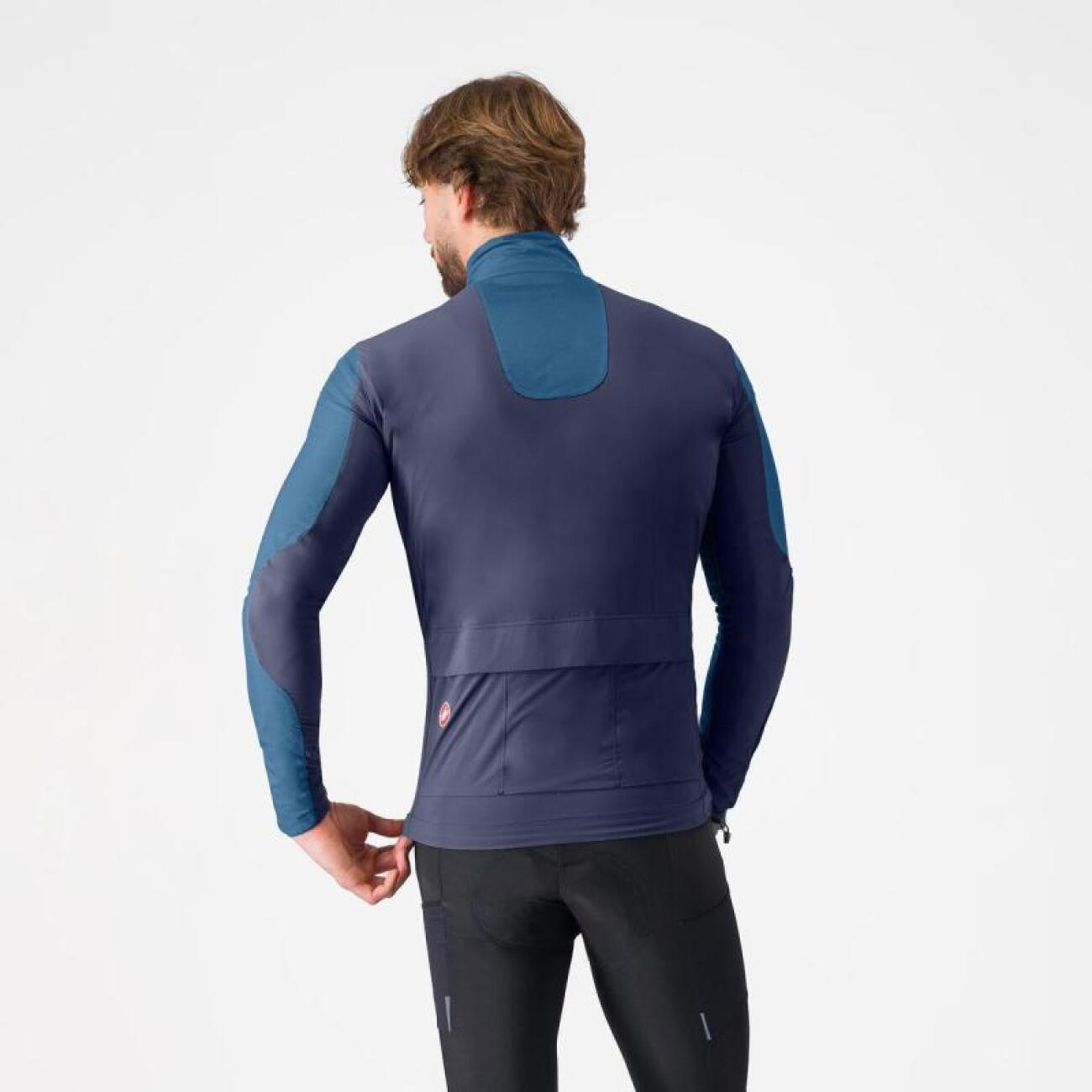 CASTELLI Cyklistická vetruodolná bunda - UNLIMITED TRAIL - modrá XL