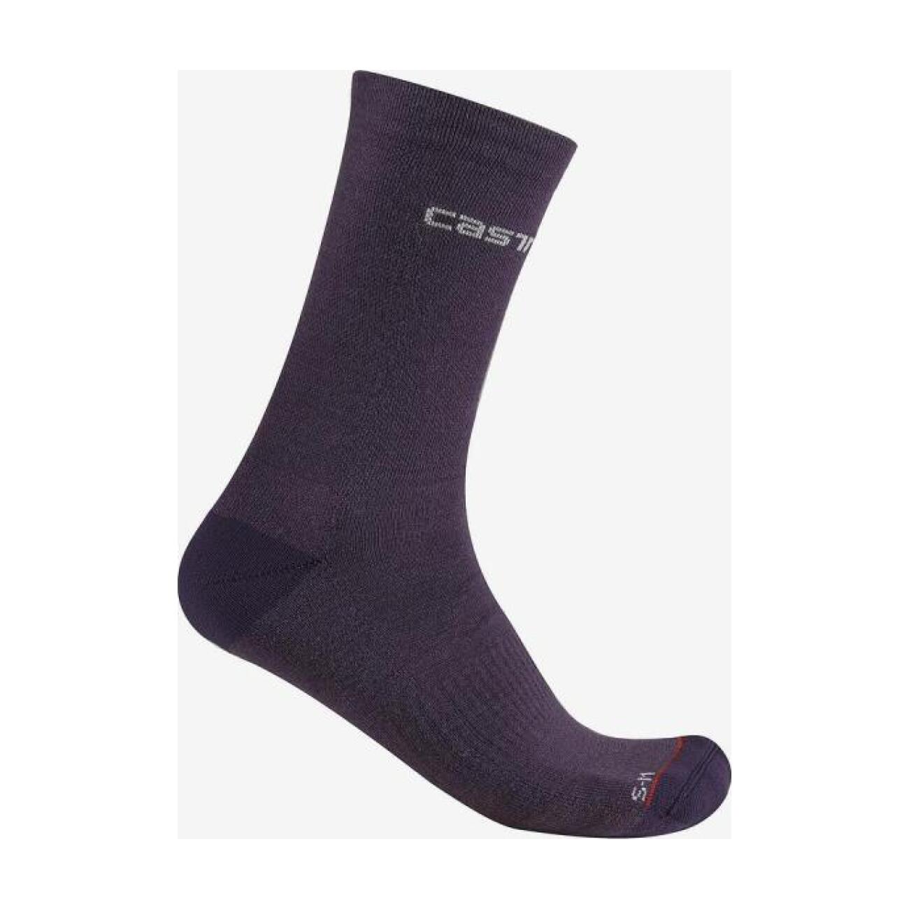 CASTELLI Cyklistické ponožky klasické - DICIOTTO SOFT MERINO W - fialová S-M