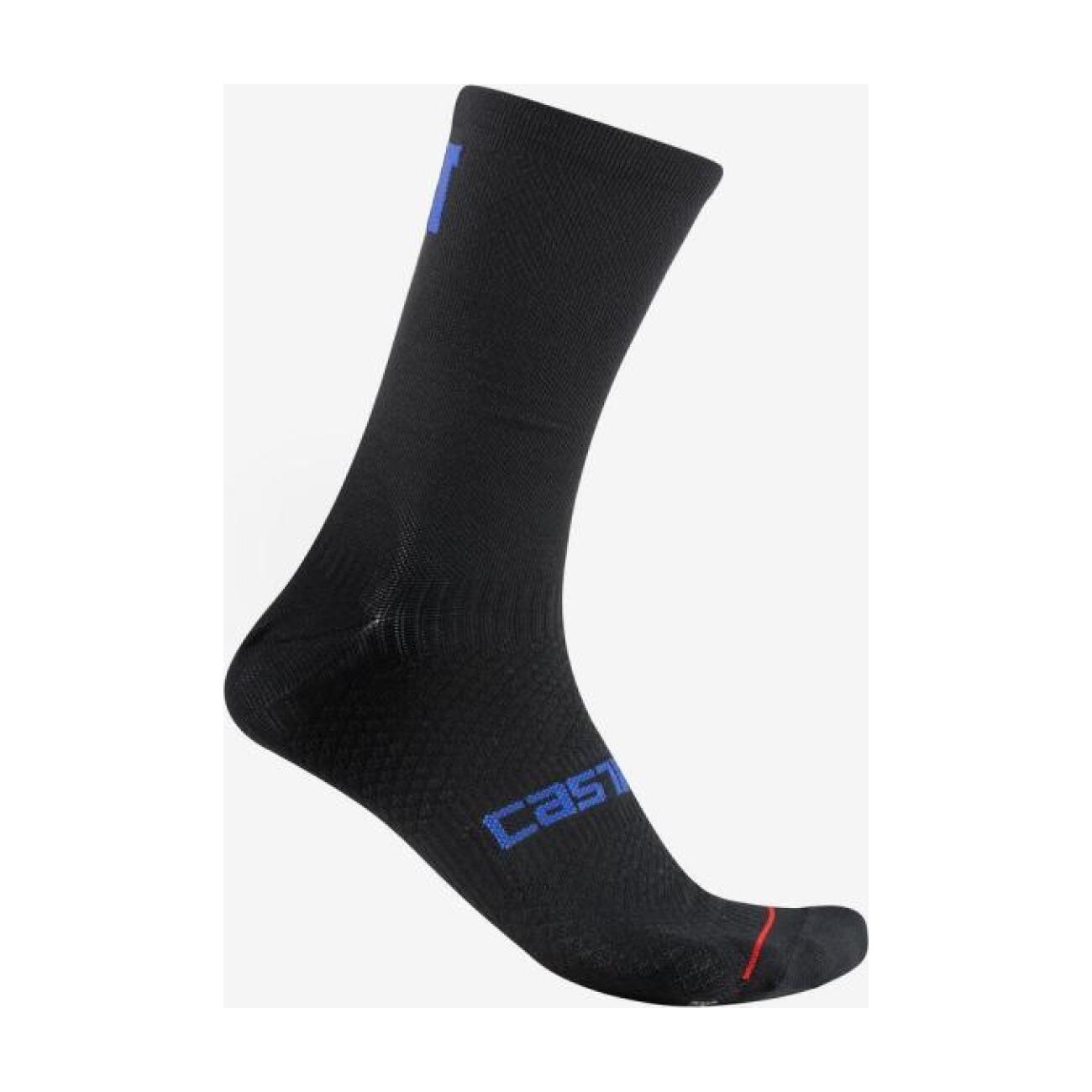 CASTELLI Cyklistické ponožky klasické - COMO 15 W - čierna L-XL