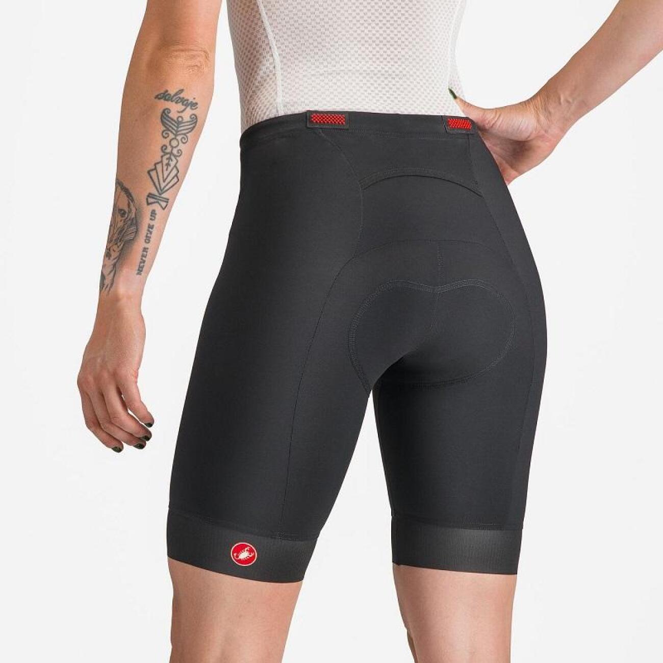 CASTELLI Cyklistické nohavice krátke bez trakov - TRI W SHORT - čierna