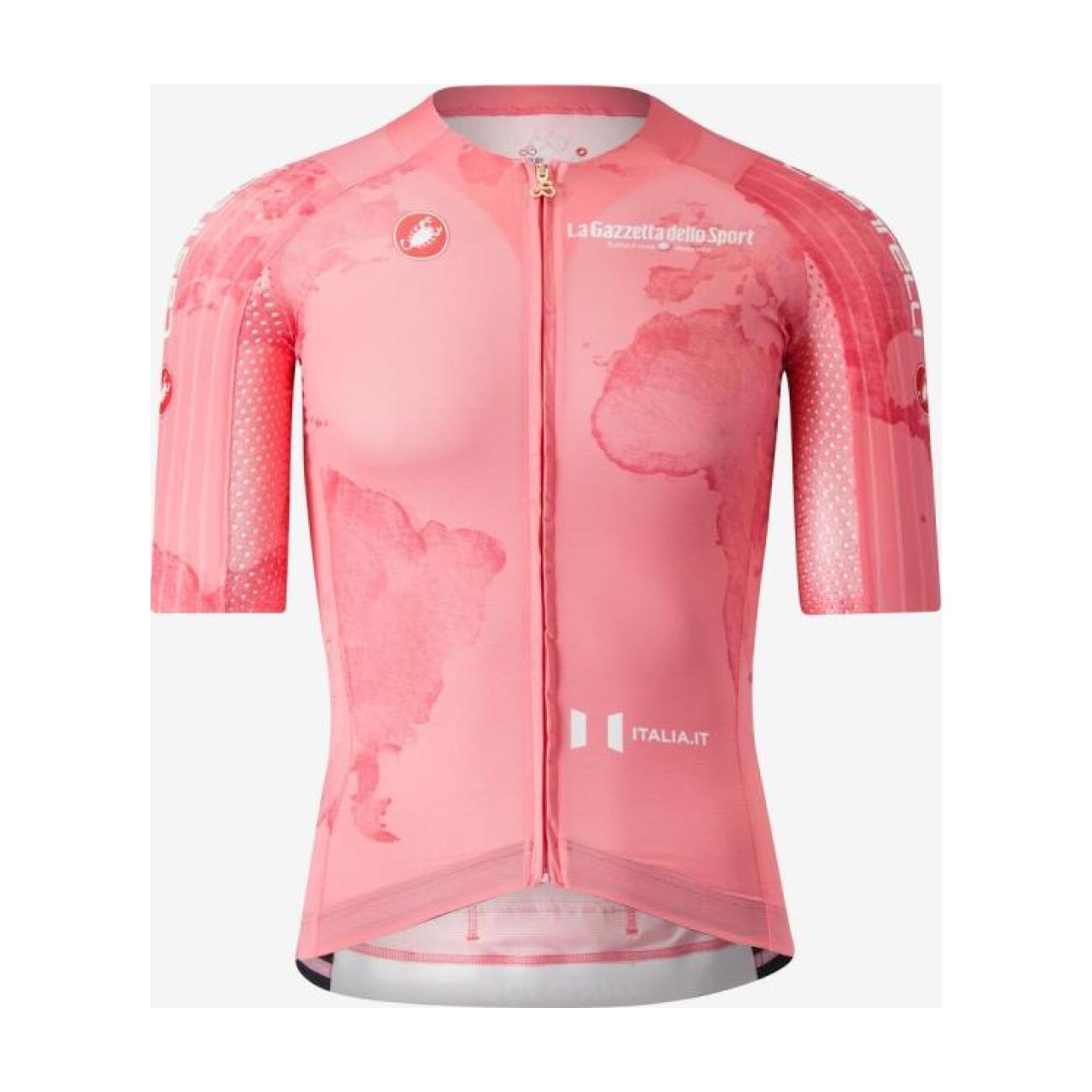 CASTELLI Cyklistický dres s krátkym rukávom - GIRO 108 RACE 8S - ružová 3XL