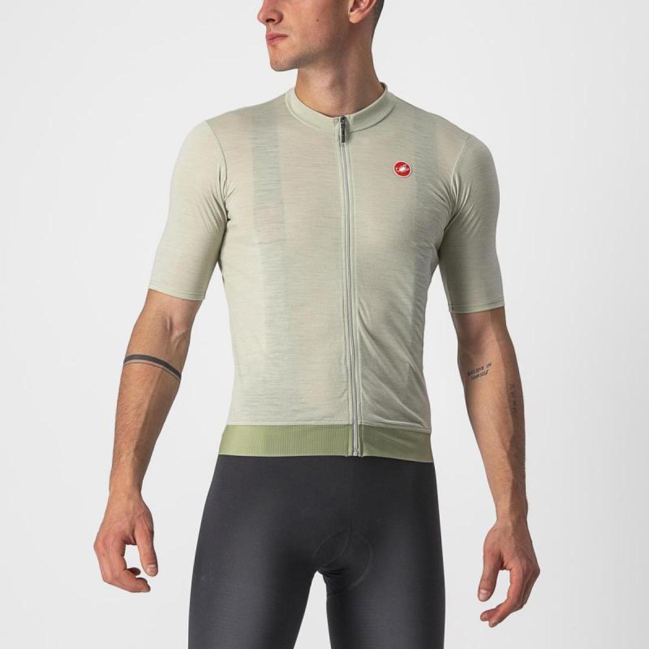
                CASTELLI Cyklistický dres s krátkym rukávom - ESSENZA - svetlo zelená 3XL
            