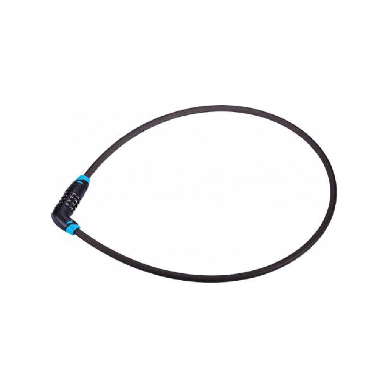 BBB zámok na bicykel - CODESAFE - čierna 6 x 1000 mm