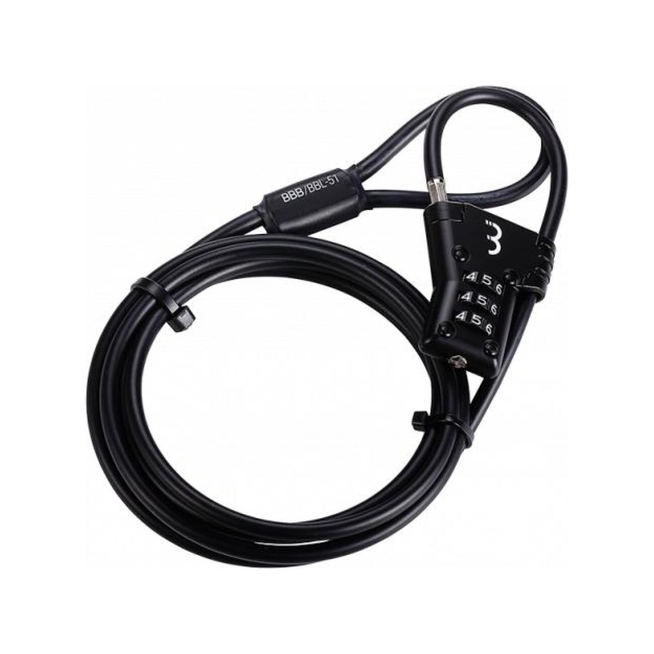 BBB zámok na bicykel - MICROLOOP - čierna
